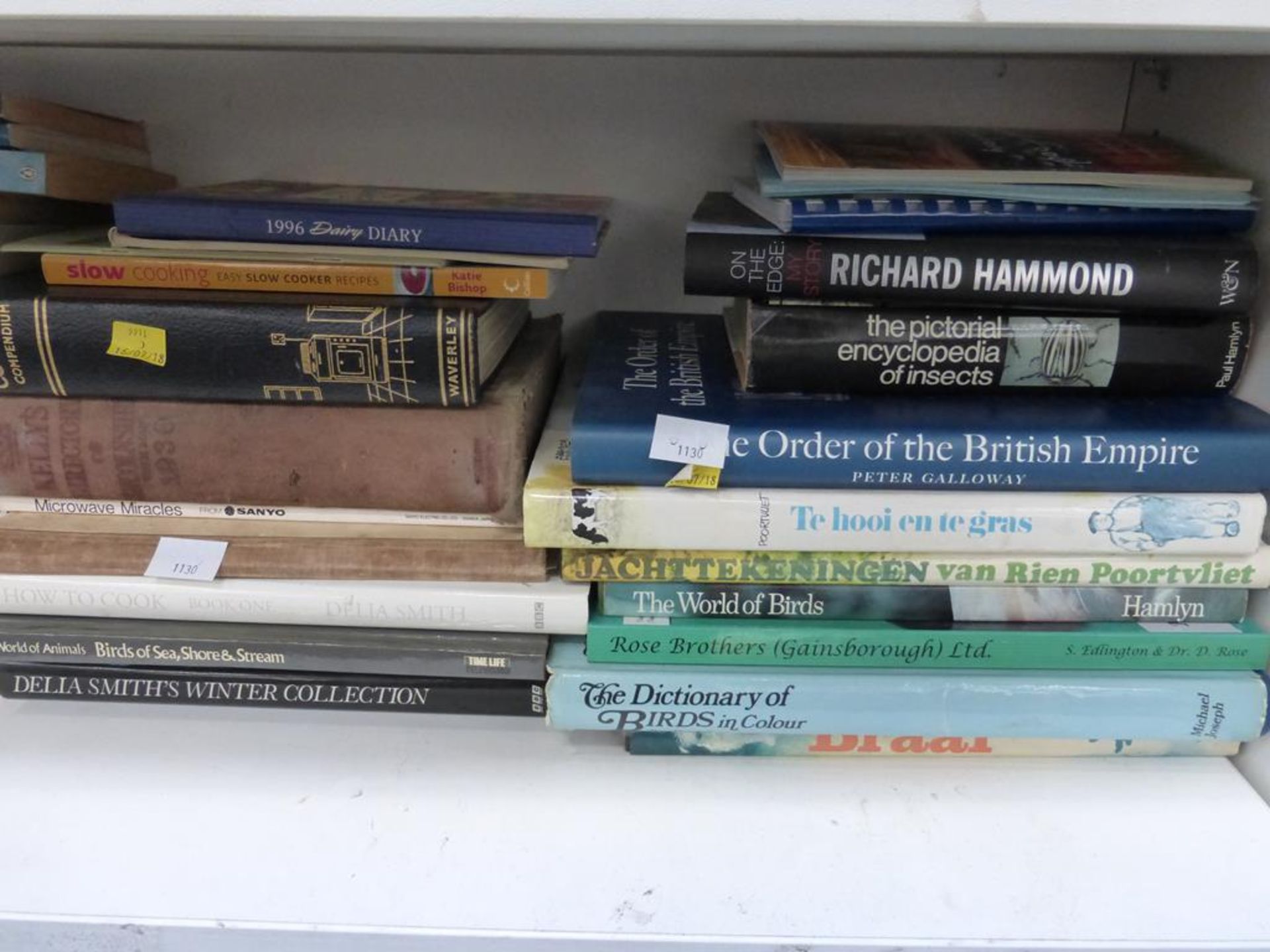 Two shelves to contain a selection of Books, subjects including Birds, Cooking, History etc. Also - Image 3 of 5