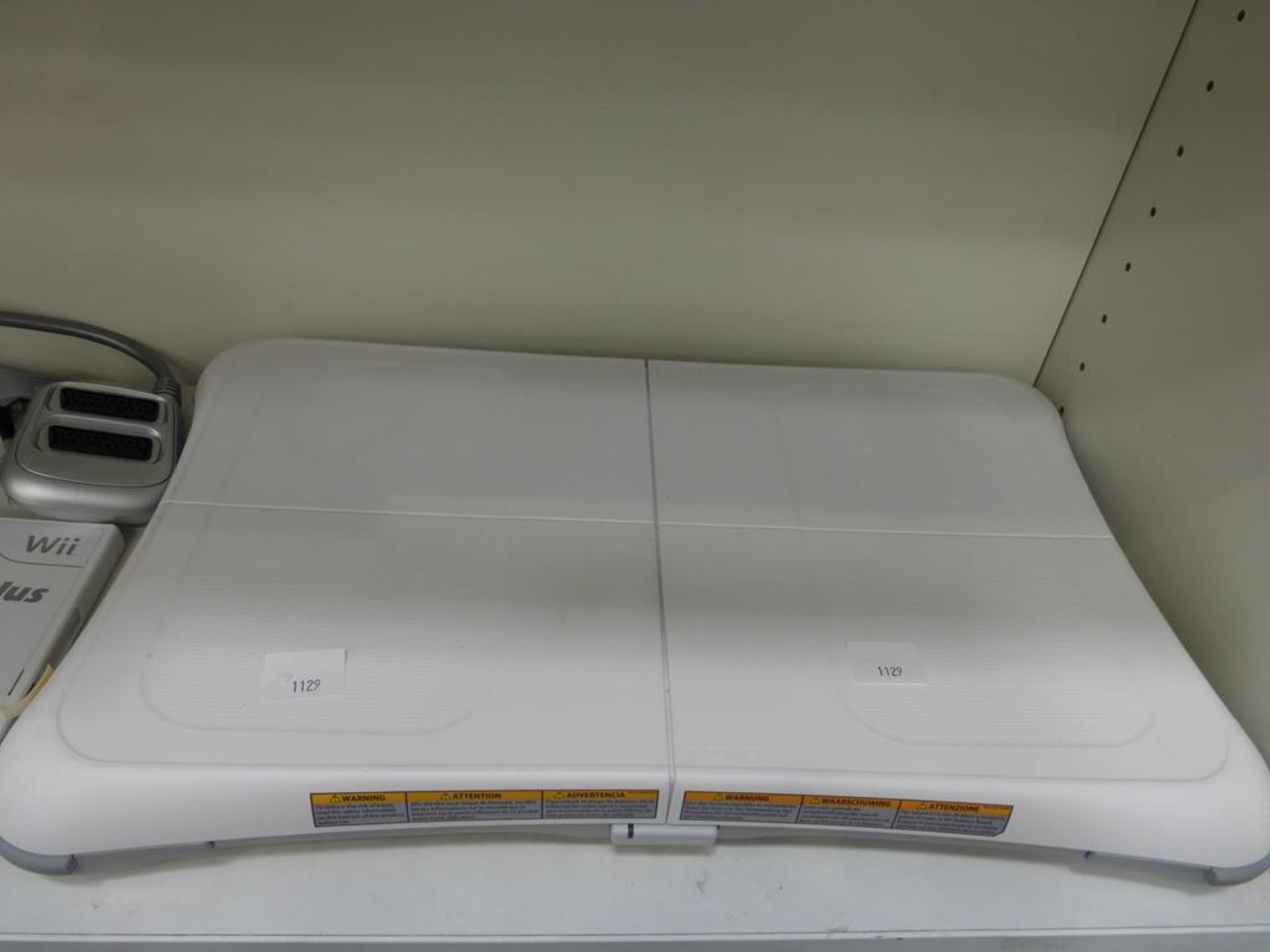 A shelf to contain a Nintendo Wii, WiiFit Board, WiiFit Plus game, Controller, Nunchuck etc (est £ - Image 3 of 3