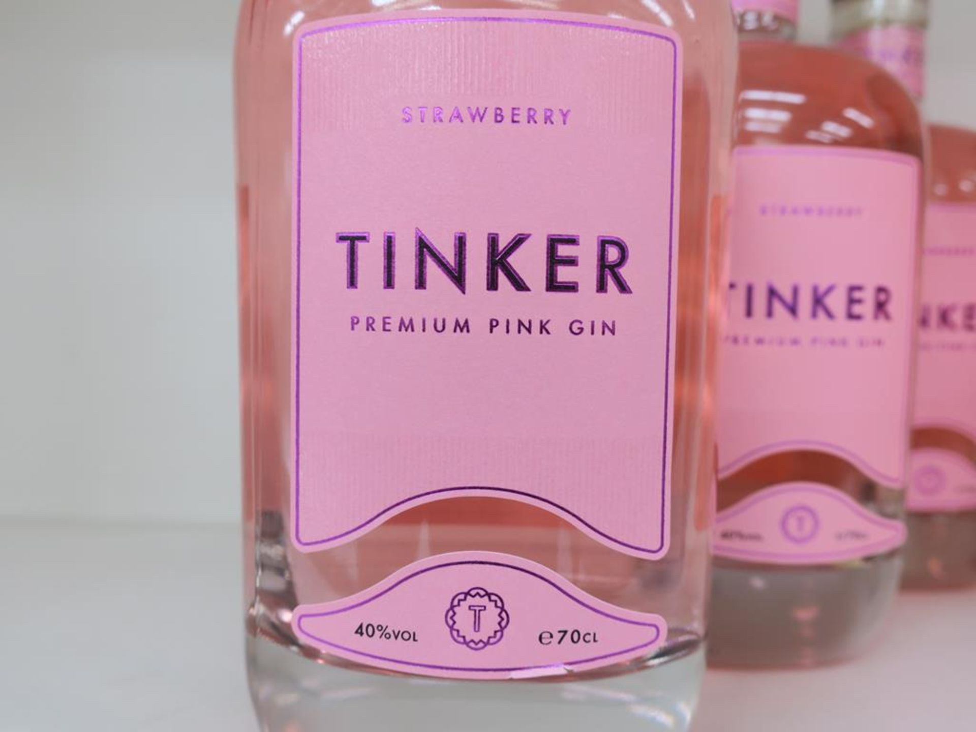 * A Box of Tinker 'Strawberry- Premium' Gin 6 x 70cl 40% Vol (RRP £210) - Image 2 of 3