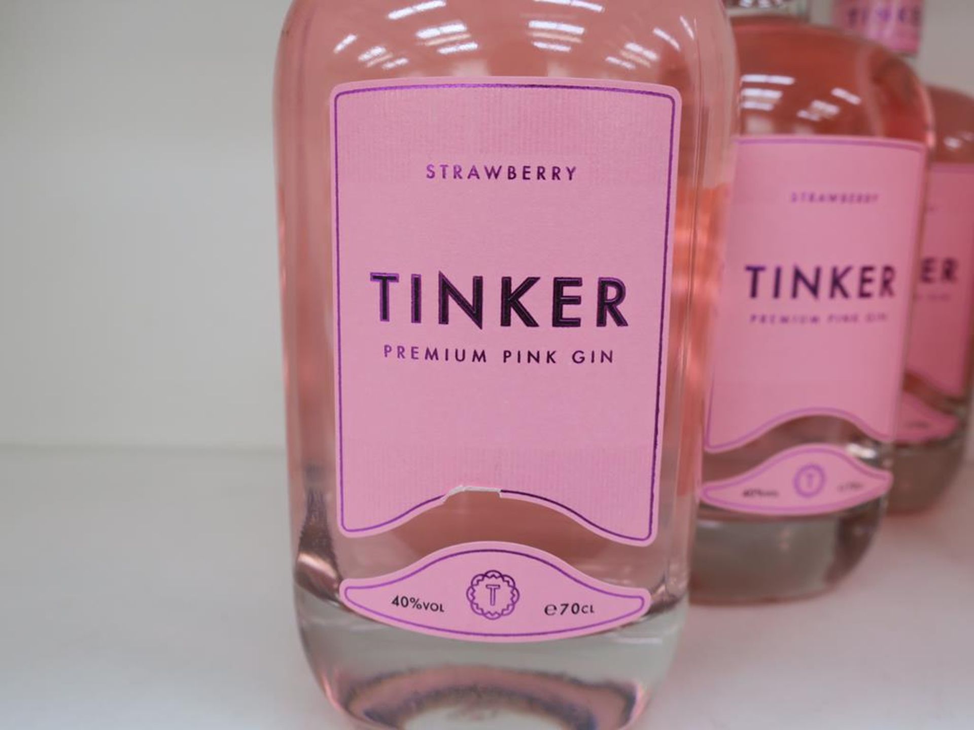 * A Case of Tinker 'Strawberry Premium Pink' Gin (RRP £210) - Image 2 of 3