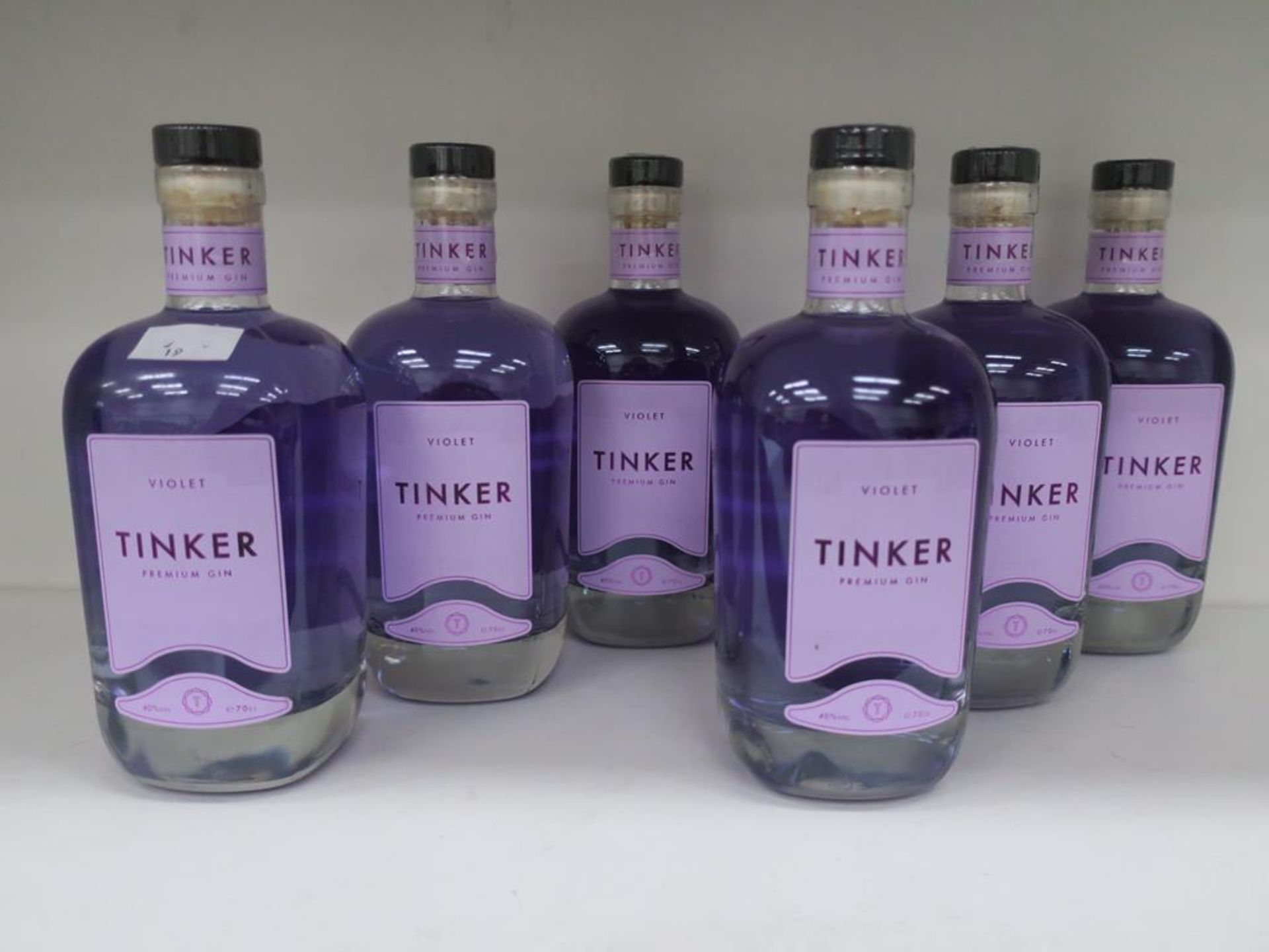 * A Box of Tinker 'Violet' Gin 6 x 70cl 40% Vol (RRP £210)