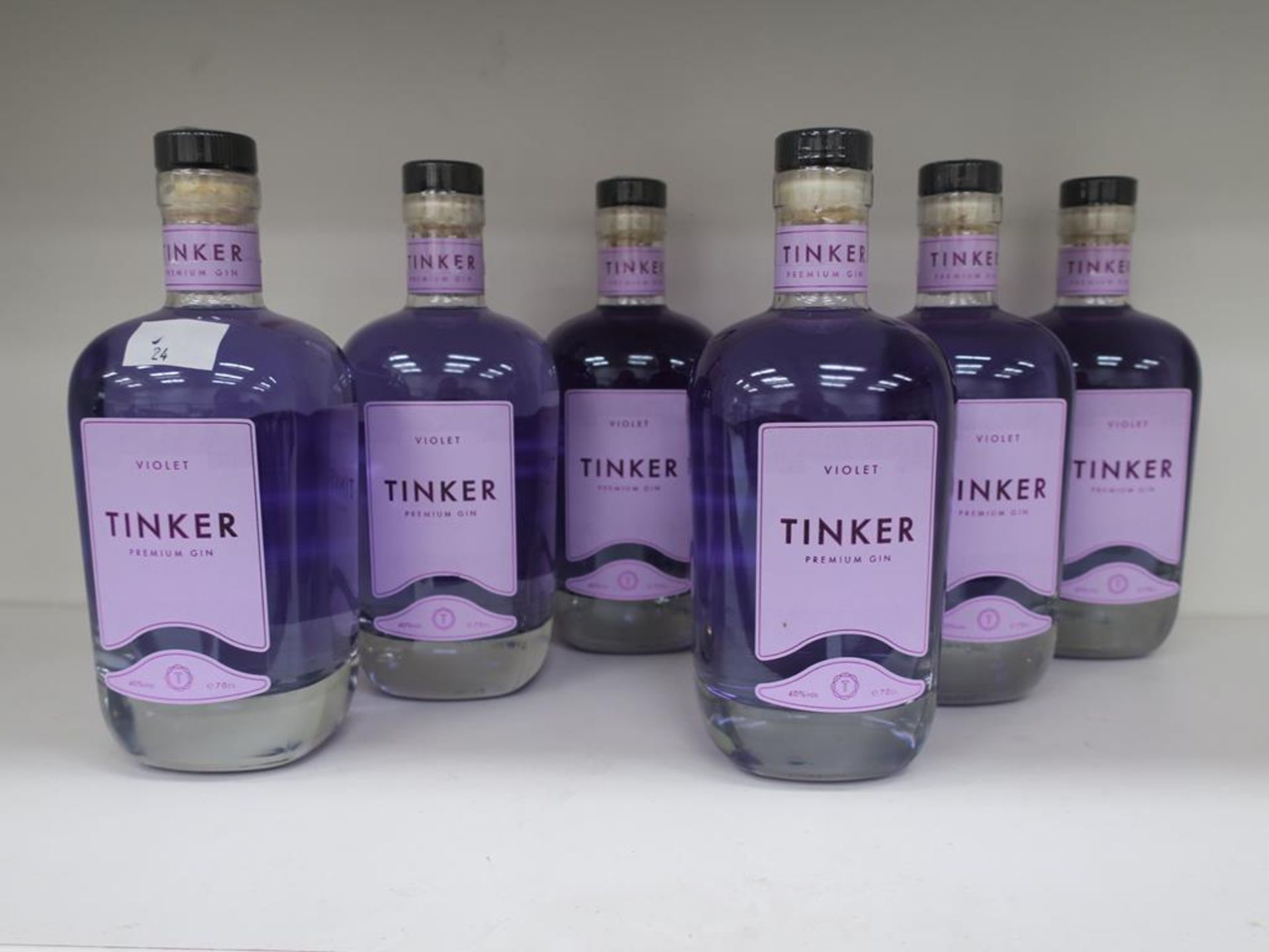 * A Box of Tinker 'Violet' Gin 6 x 70cl 40% Vol (RRP £210)