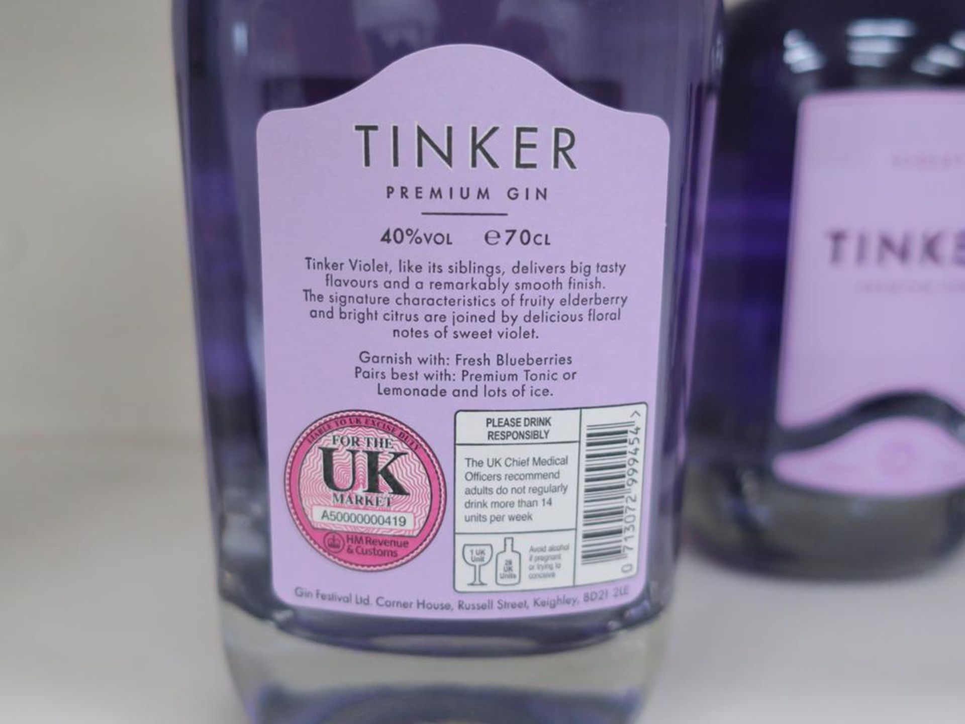 * A Box of Tinker 'Violet' Gin 6 x 70cl 40% Vol (RRP £210) - Image 3 of 3