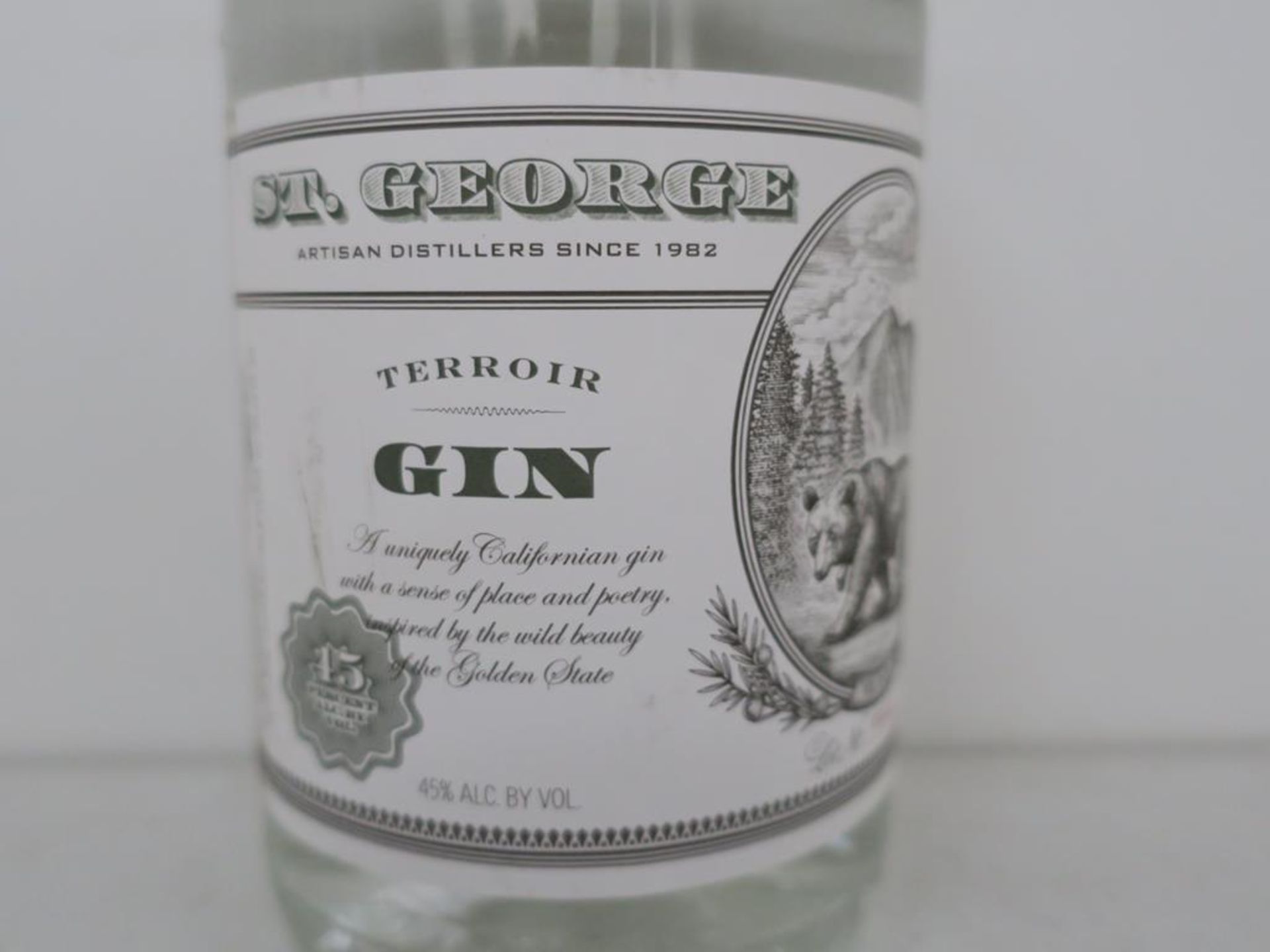 * Three bottles of Gin: a 70cl bottle of Porters Gin 41.5% vol, a 70cl bottle of St George Terroir - Image 6 of 7