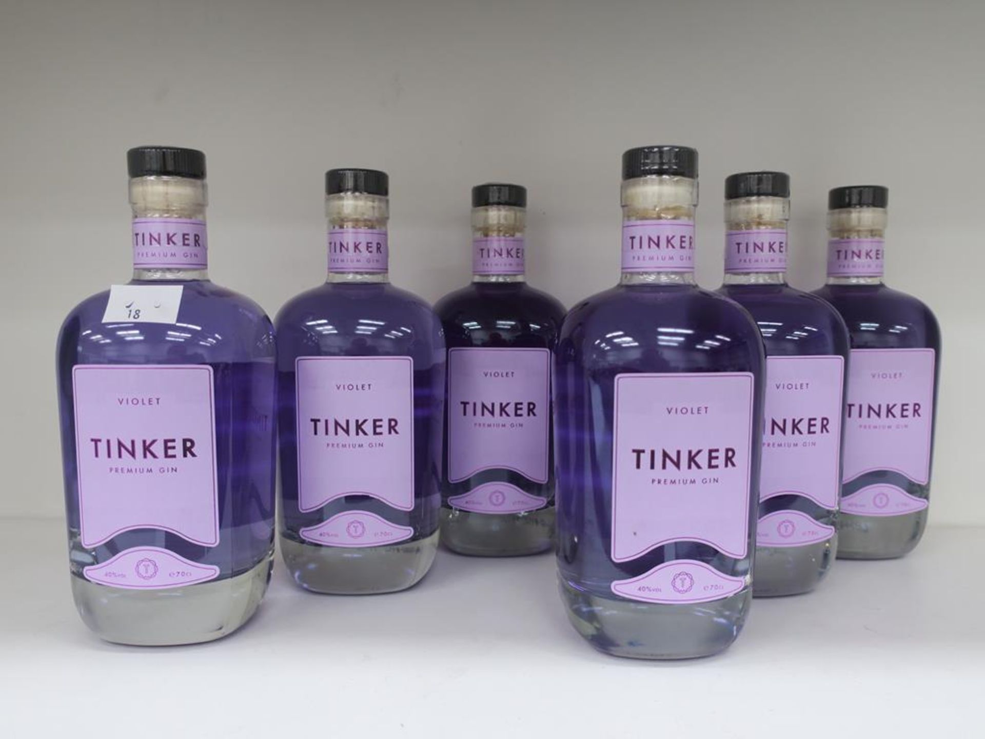 * A Box of Tinker 'Violet' Gin 6 x 70cl 40% Vol (RRP £210)