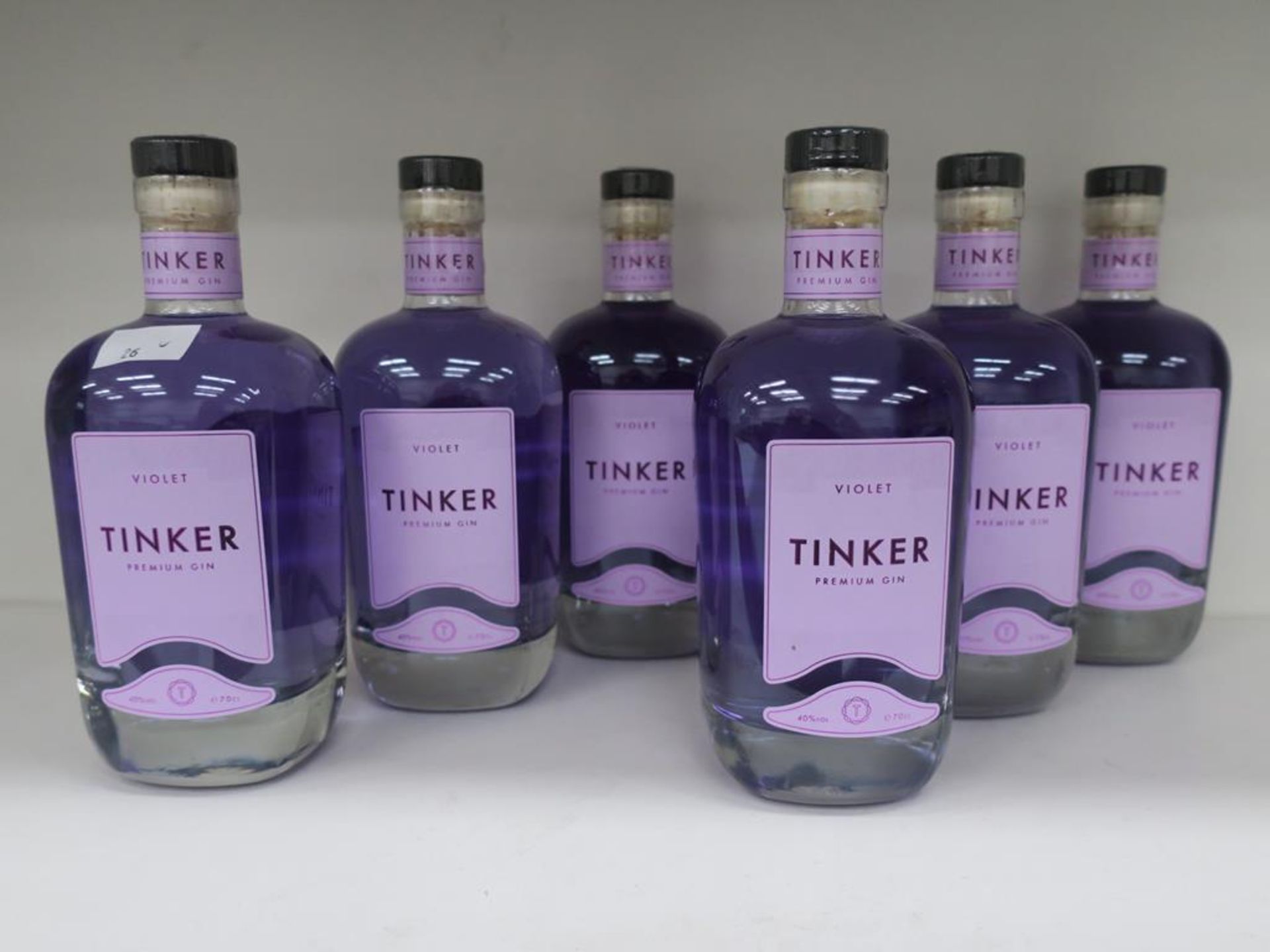 * A Box of Tinker 'Violet' Gin 6 x 70cl 40% Vol (RRP £210)