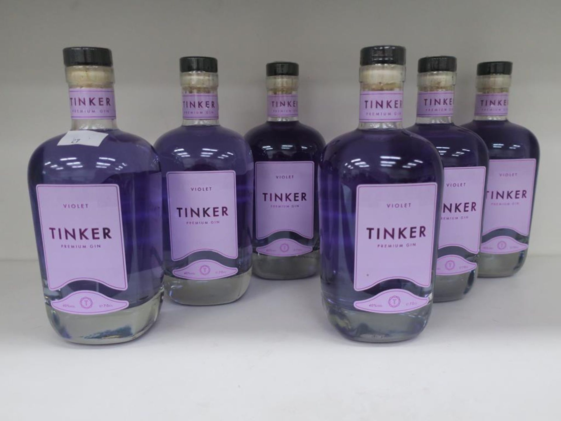 * A Box of Tinker 'Violet' Gin 6 x 70cl 40% Vol (RRP £210)