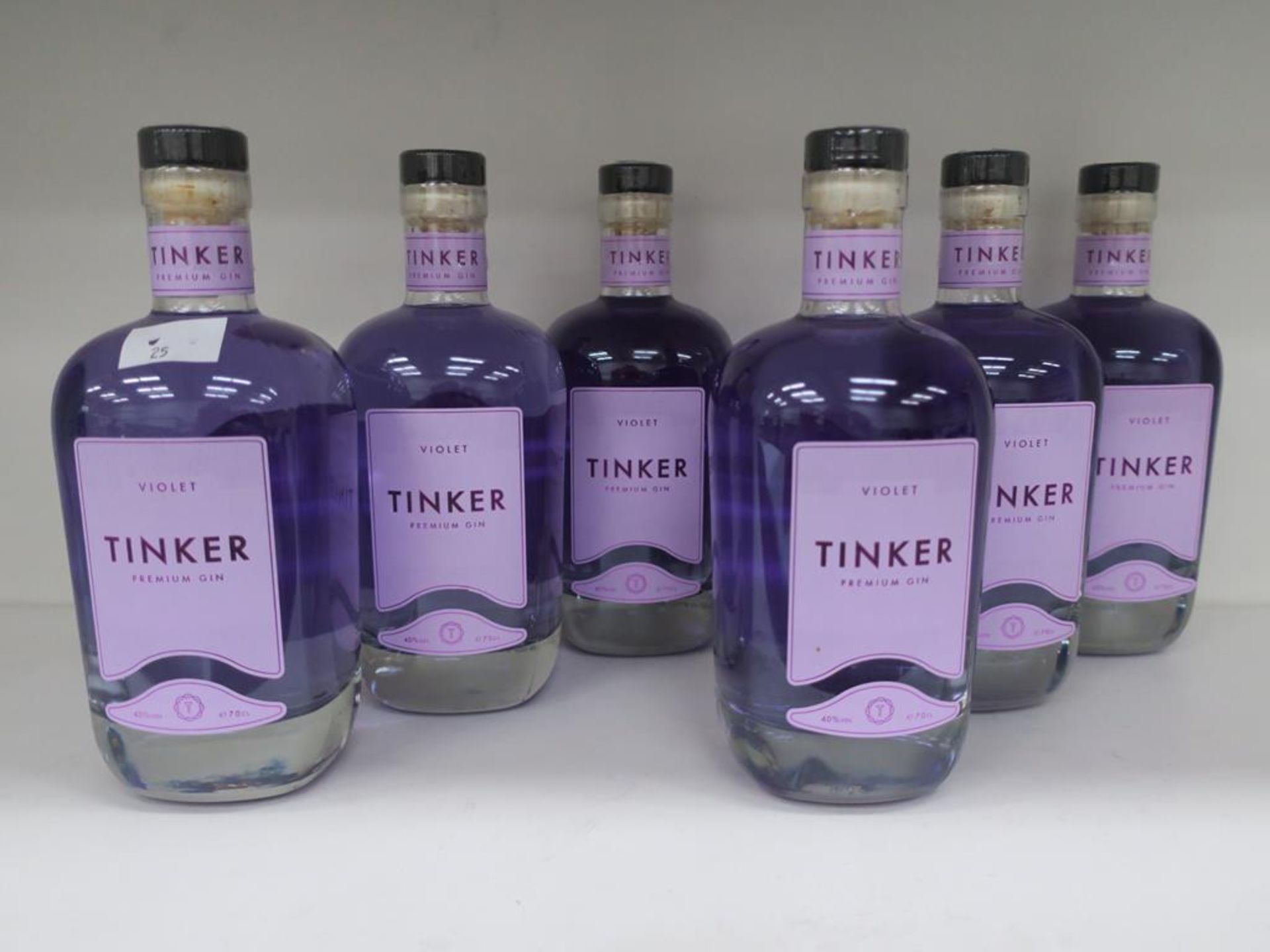 * A Box of Tinker 'Violet' Gin 6 x 70cl 40% Vol (RRP £210)