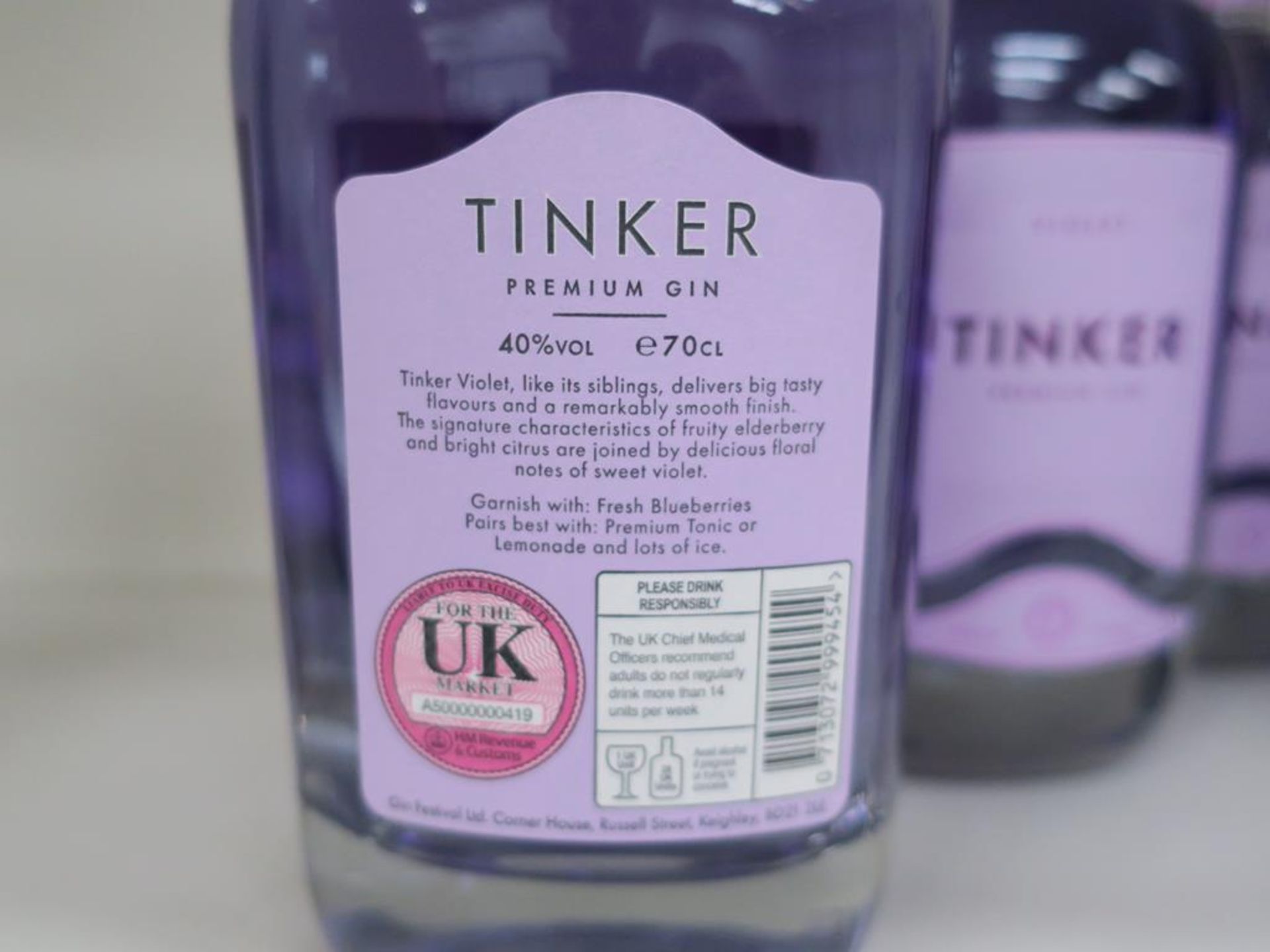 * A Box of Tinker 'Violet' Gin 6 x 70cl 40% Vol (RRP £210) - Image 3 of 3