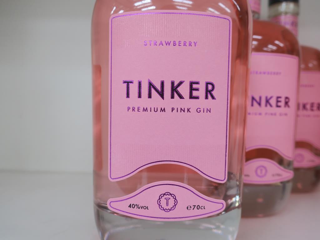 * A Box of Tinker 'Strawberry- Premium' Gin 6 x 70cl 40% Vol (RRP £210) - Image 2 of 3