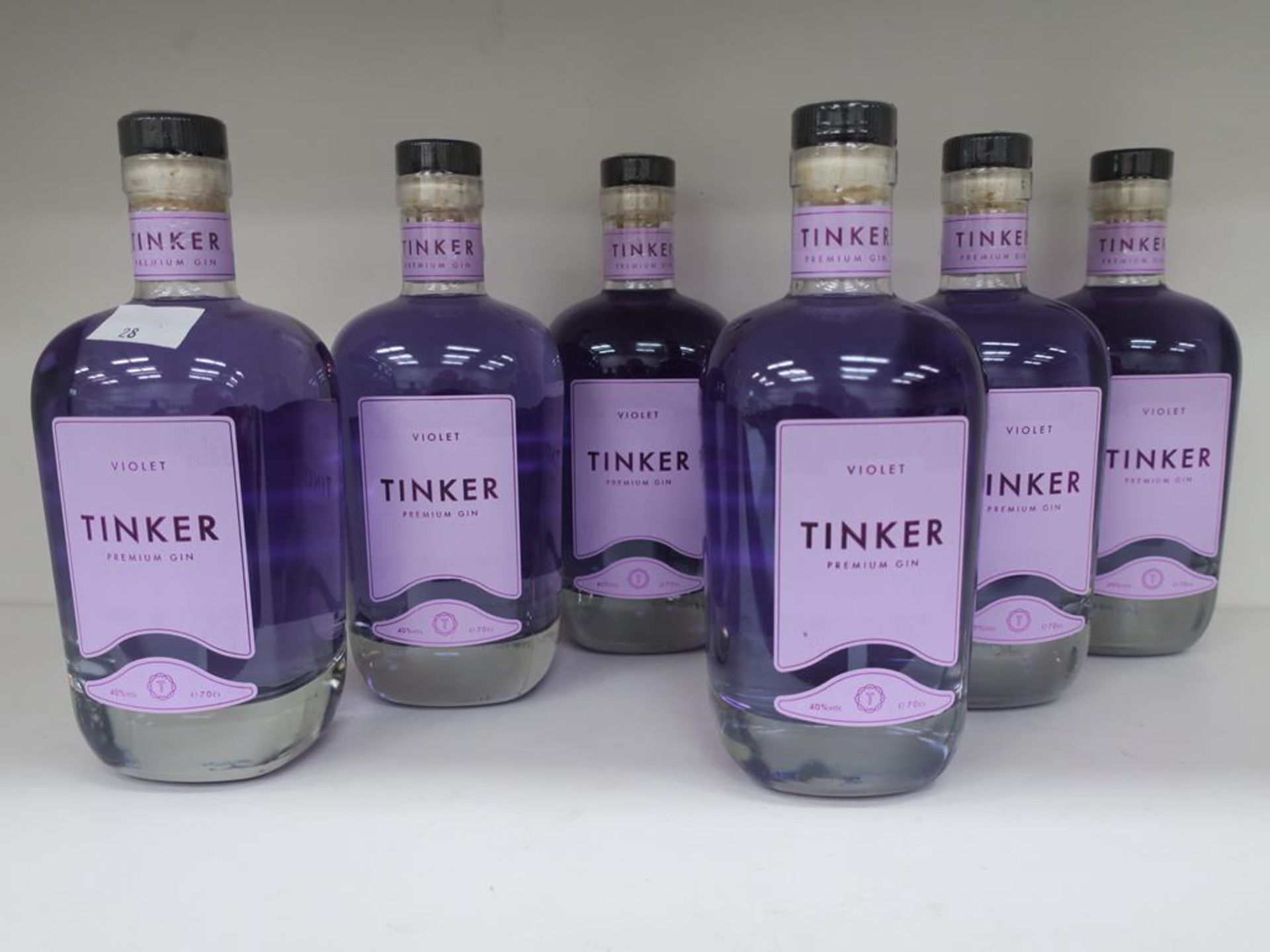 * A Box of Tinker 'Violet' Gin 6 x 70cl 40% Vol (RRP £210)