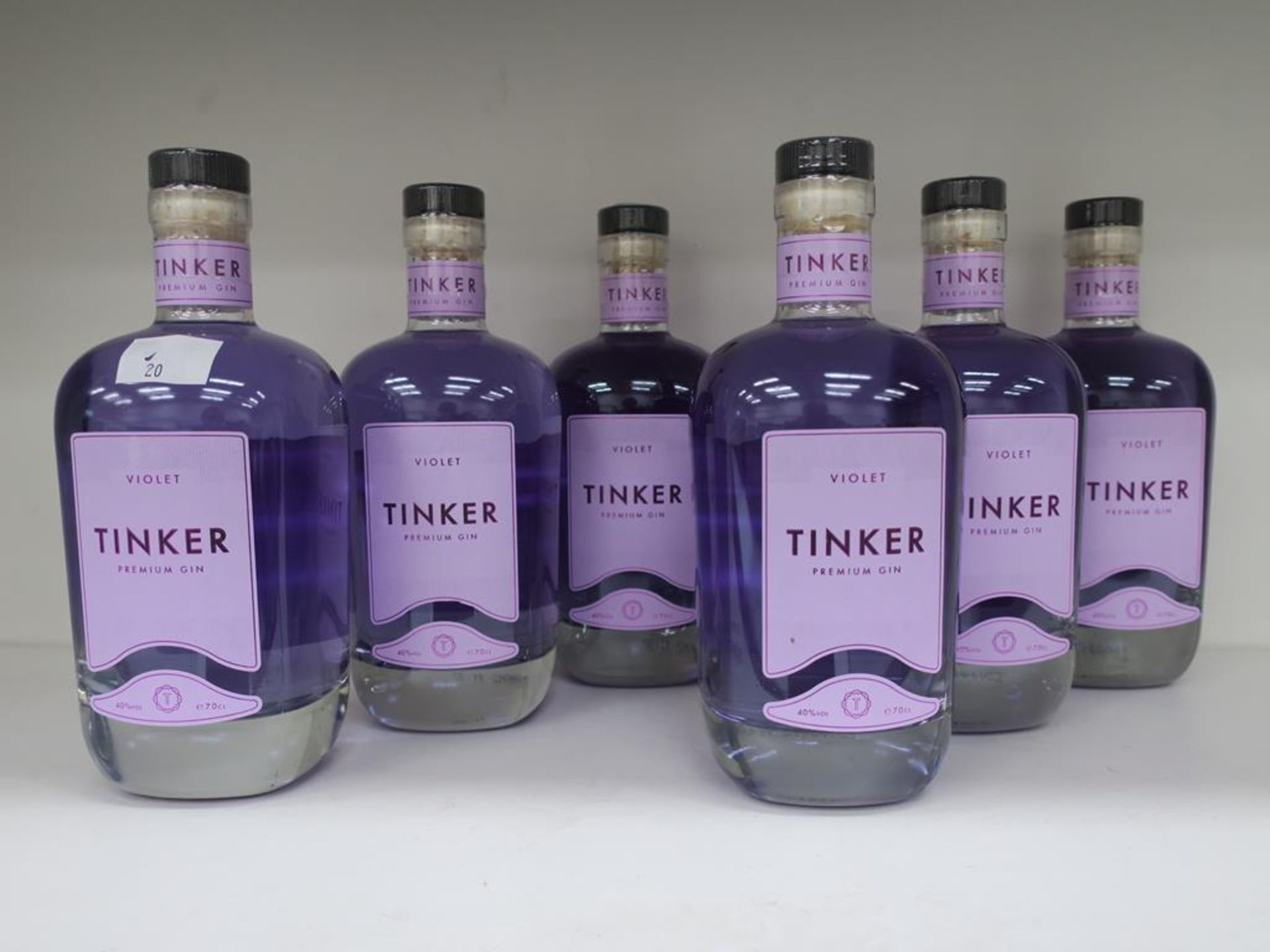 * A Box of Tinker 'Violet' Gin 6 x 70cl 40% Vol (RRP £210)