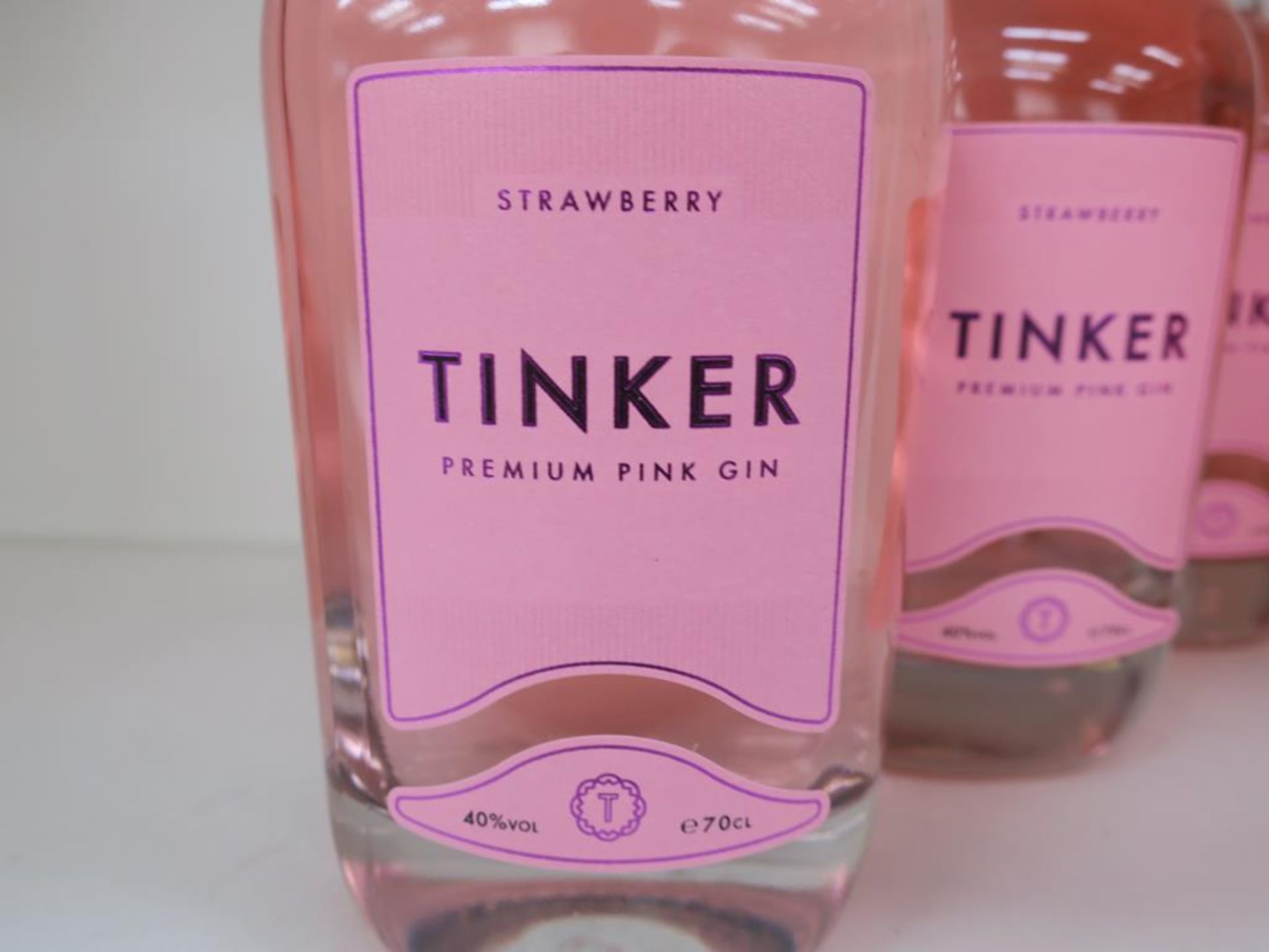 * A Box of Tinker 'Strawberry- Premium' Gin 6 x 70cl 40% Vol (RRP £210) - Image 2 of 3