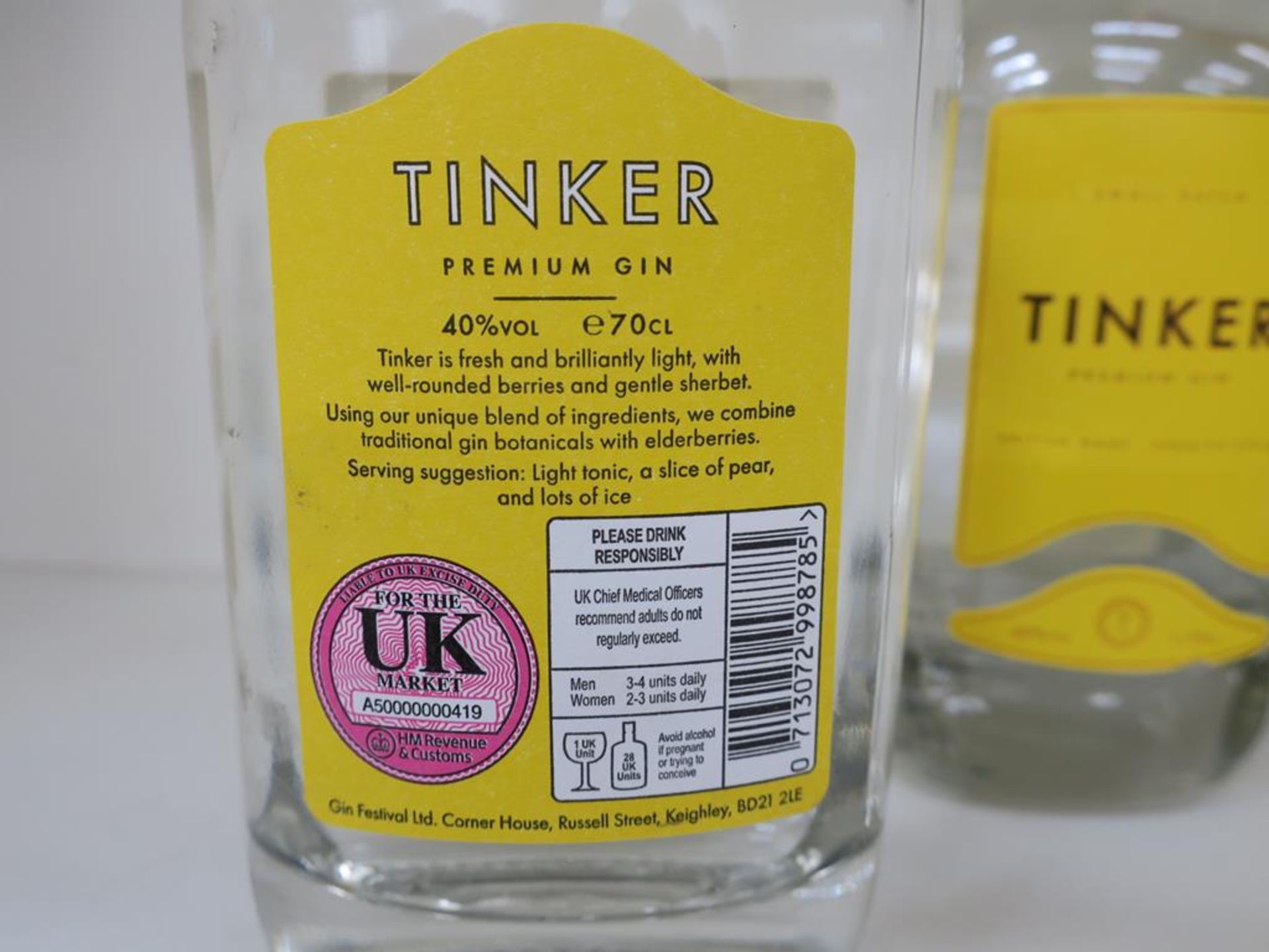 * A Box of Tinker Gin 6 x 70cl 40% Vol (RRP £210) - Image 3 of 3