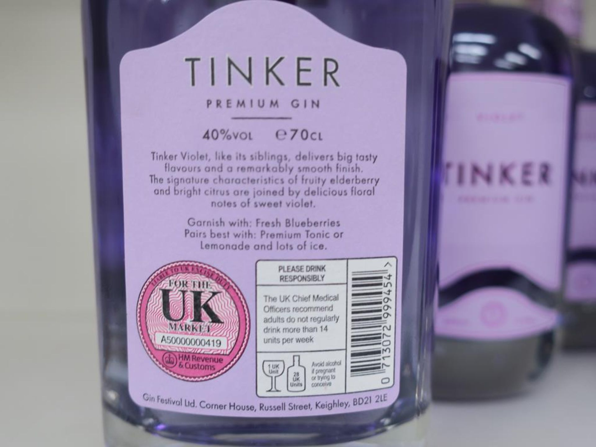 * A Box of Tinker 'Violet' Gin 6 x 70cl 40% Vol (RRP £210) - Image 3 of 3