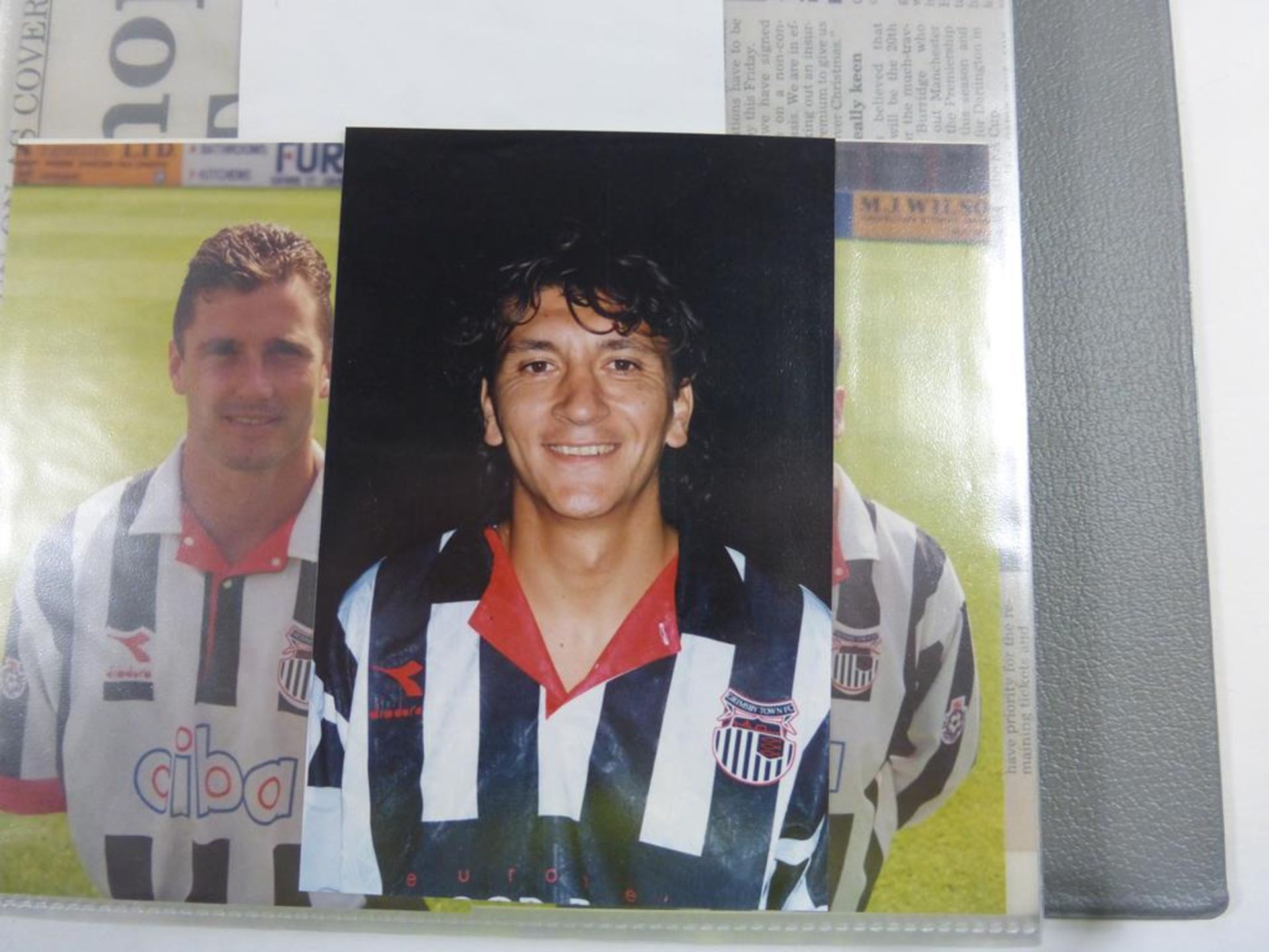 An album containing predominantly Grimsby Town FC Memorabilia (most signed) including an original - Image 10 of 16