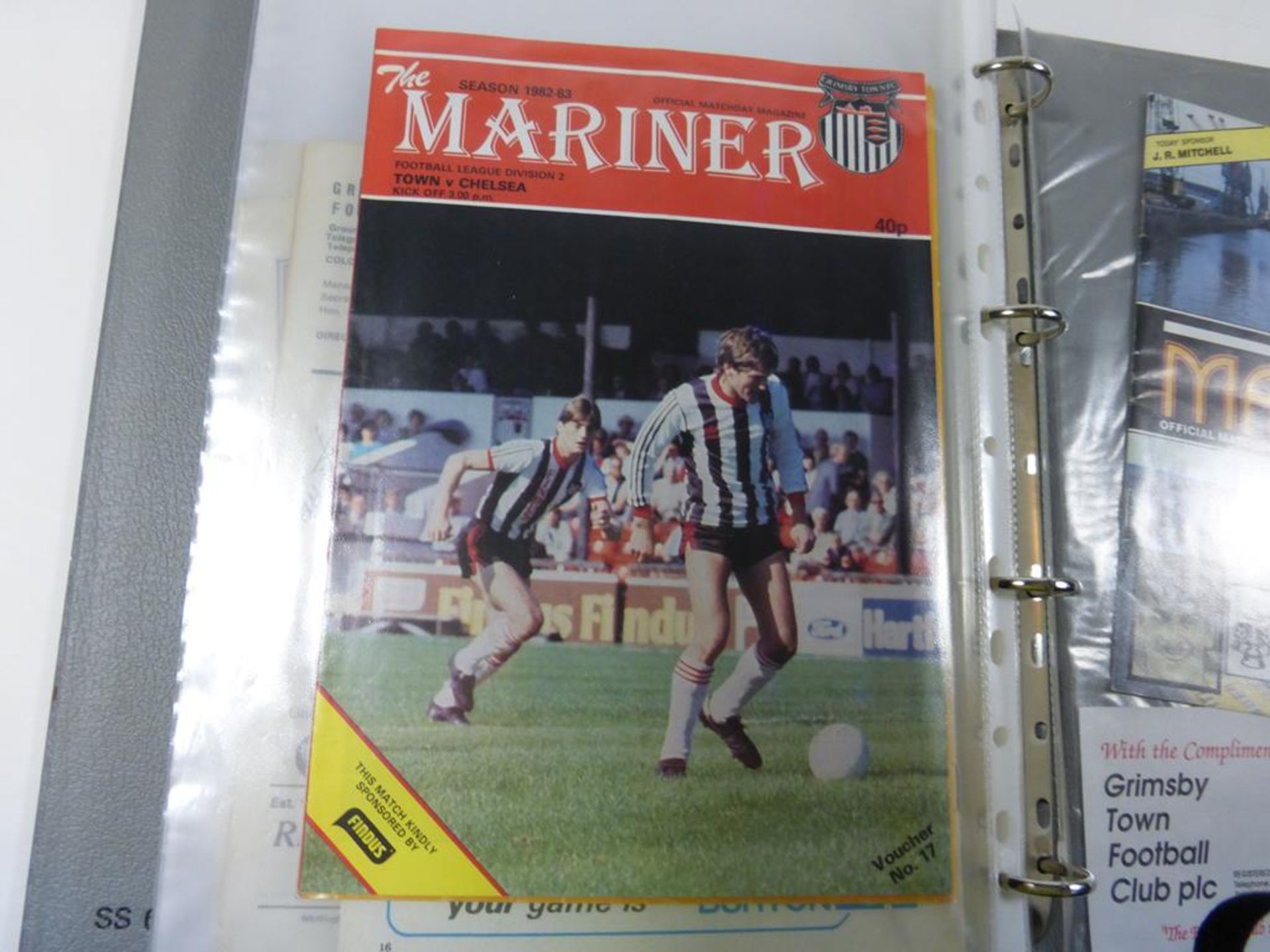 An album containing predominantly Grimsby Town FC Memorabilia (most signed) including an original - Image 8 of 16