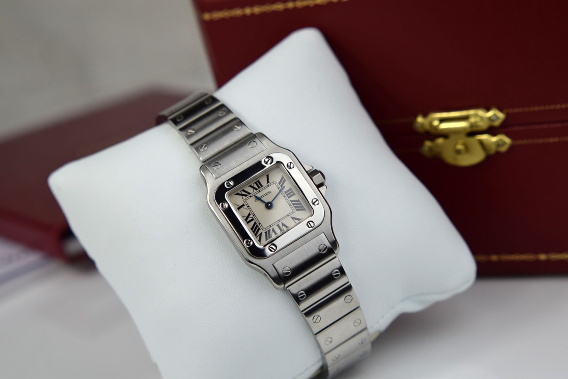 2014 CARTIER SANTOS GALBEE - (CRW20056D6) - STEEL