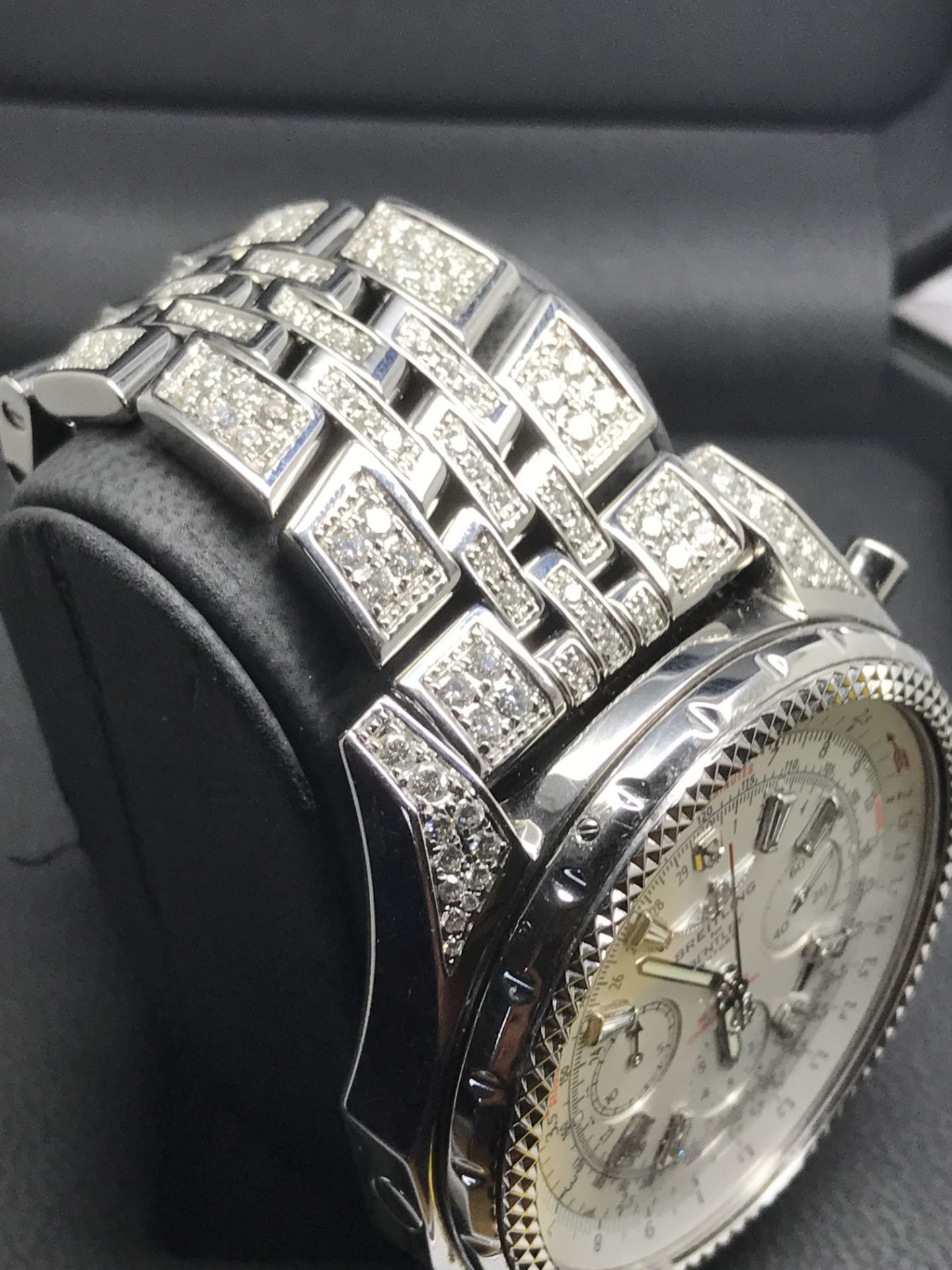 BREITLING FOR BENTLEY DIAMOND SET WATCH + BOX - APPROX 8.00ct DIAMONDS - Image 6 of 17