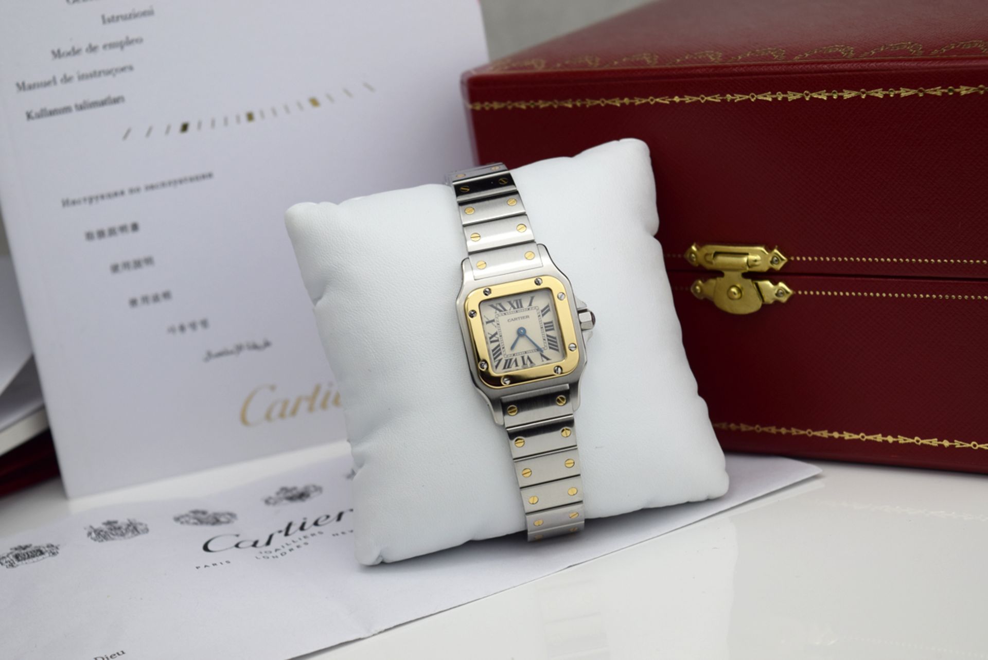 CARTIER SANTOS GALBEE - (W20012C4) - 18K GOLD AND STEEL - Image 3 of 10