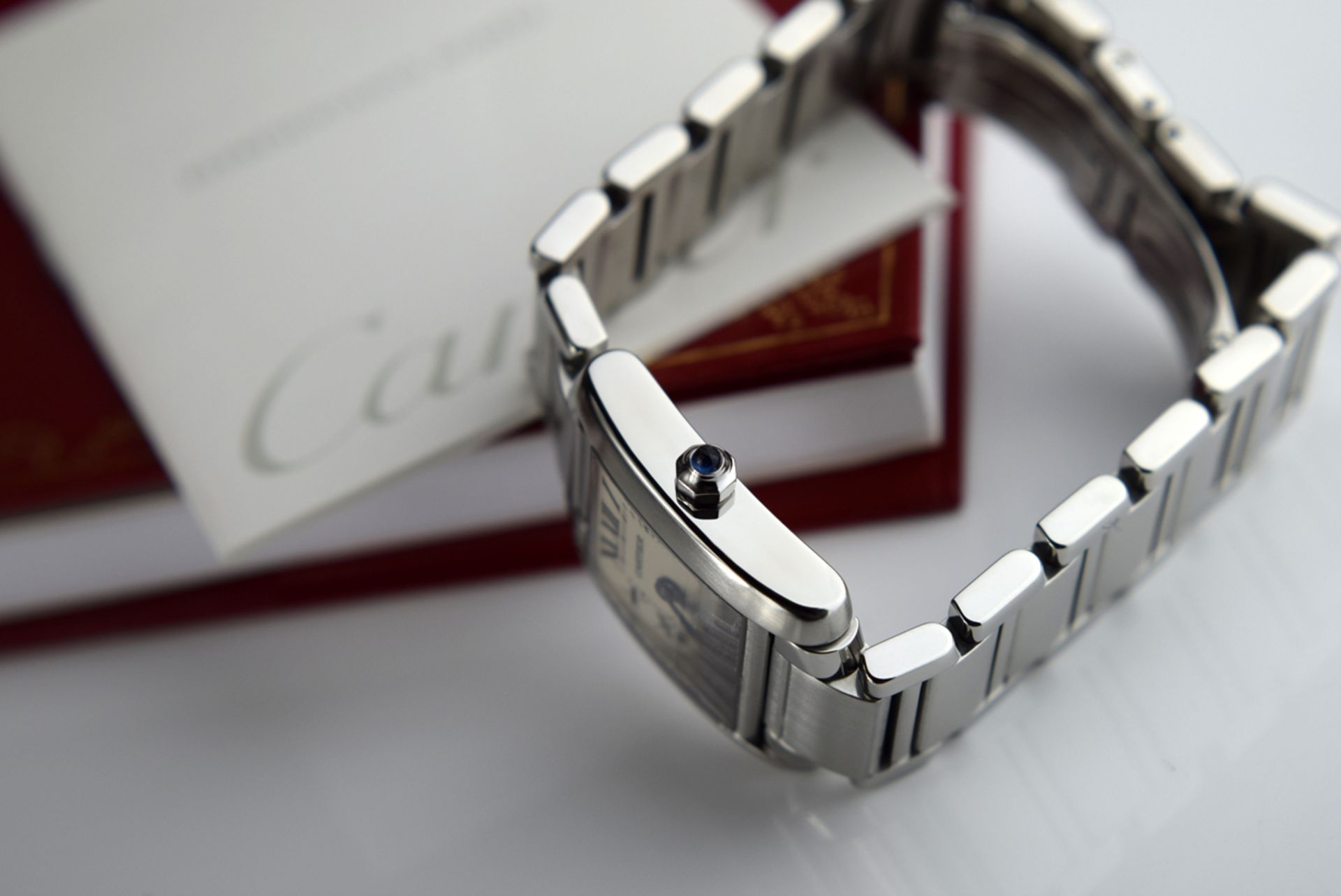 CARTIER - TANK FRANCAISE / STEEL - '2384' - Image 8 of 10