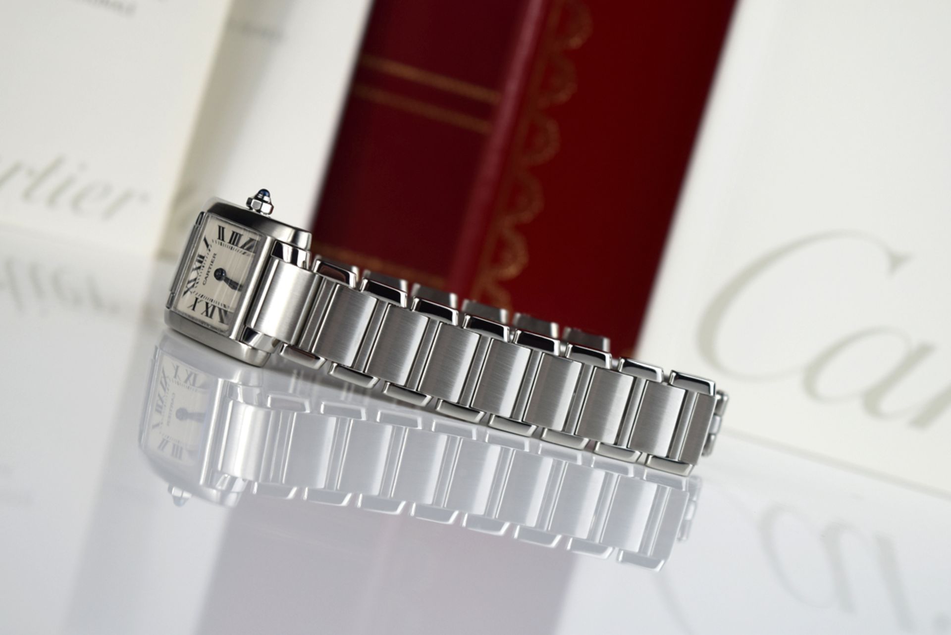 CARTIER - TANK FRANCAISE / STEEL - '2384' - Image 5 of 10