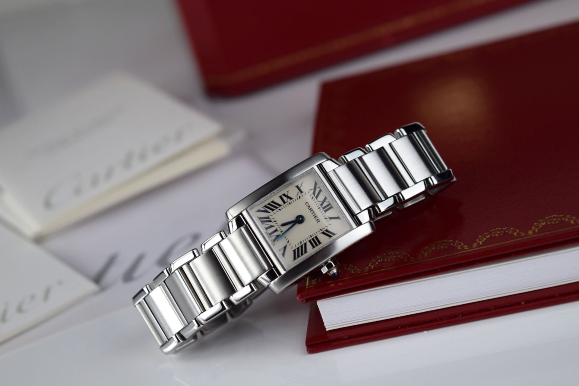 CARTIER - TANK FRANCAISE / STEEL - '2384'