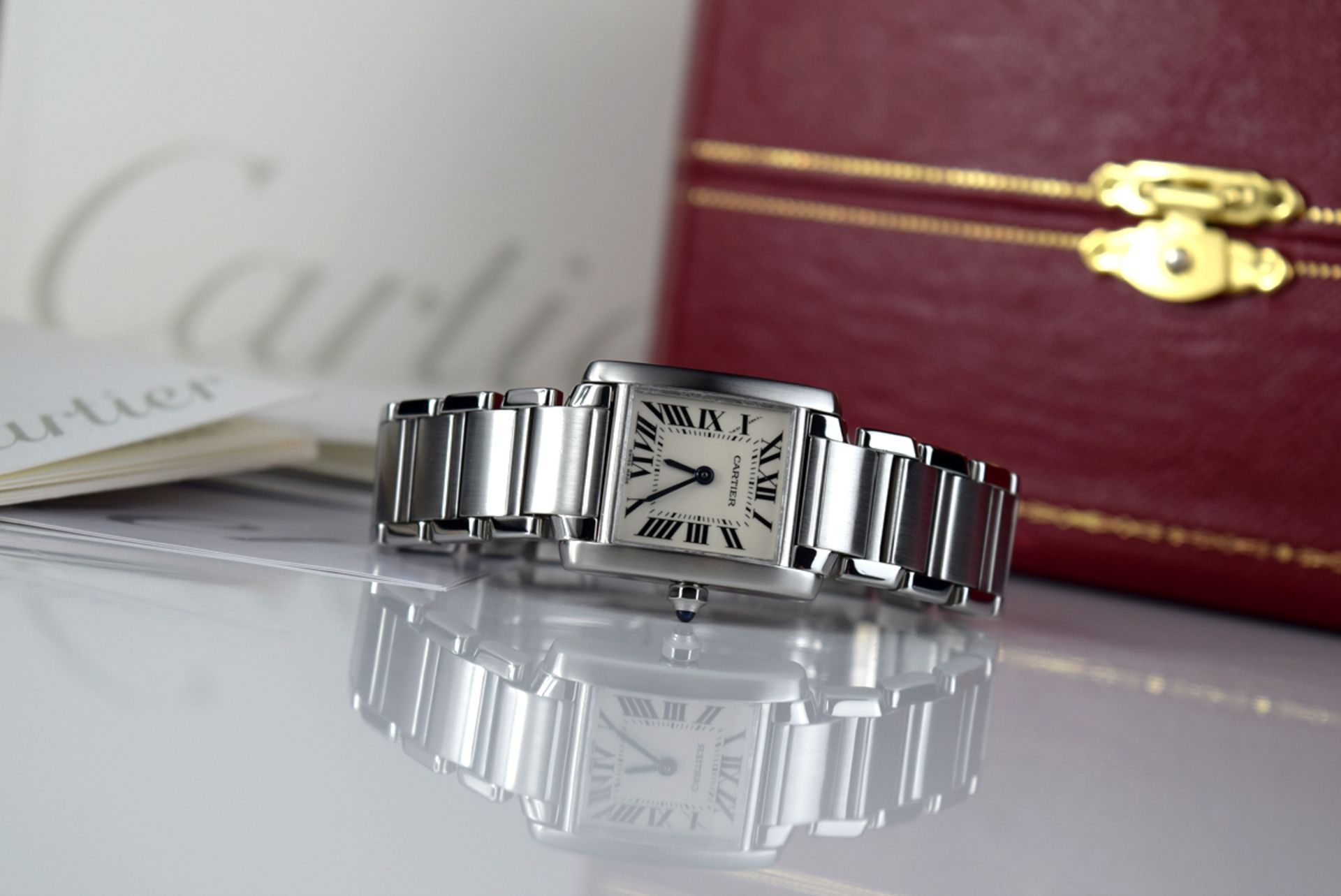 CARTIER - TANK FRANCAISE / STEEL - '2384' - Image 2 of 10