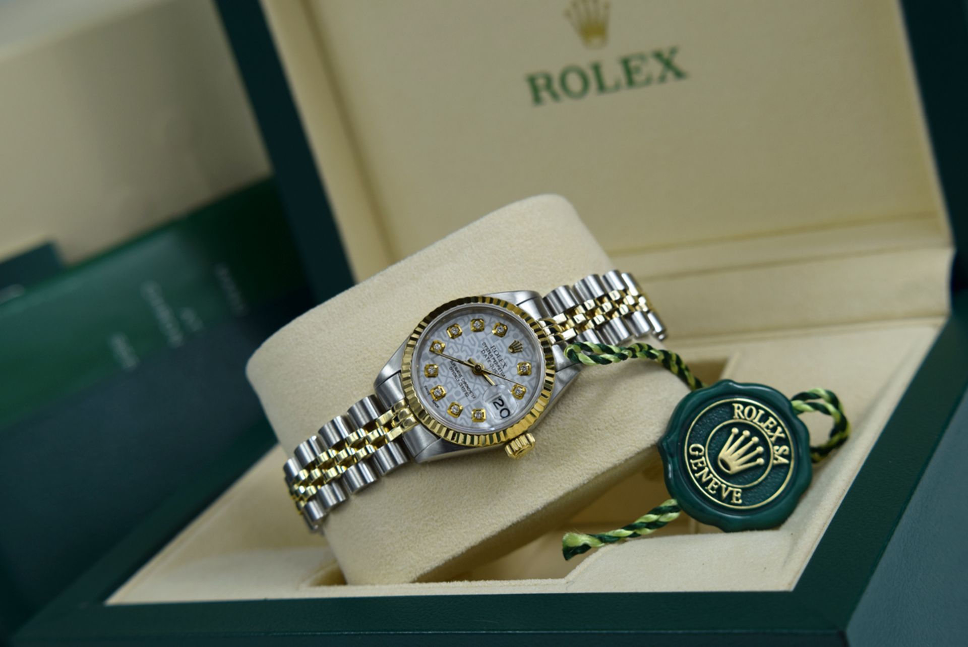 ROLEX *DIAMOND* LADY DATEJUST - GOLD & STEEL with JUBILEE STYLE DIAMOND DIAL - Image 2 of 7