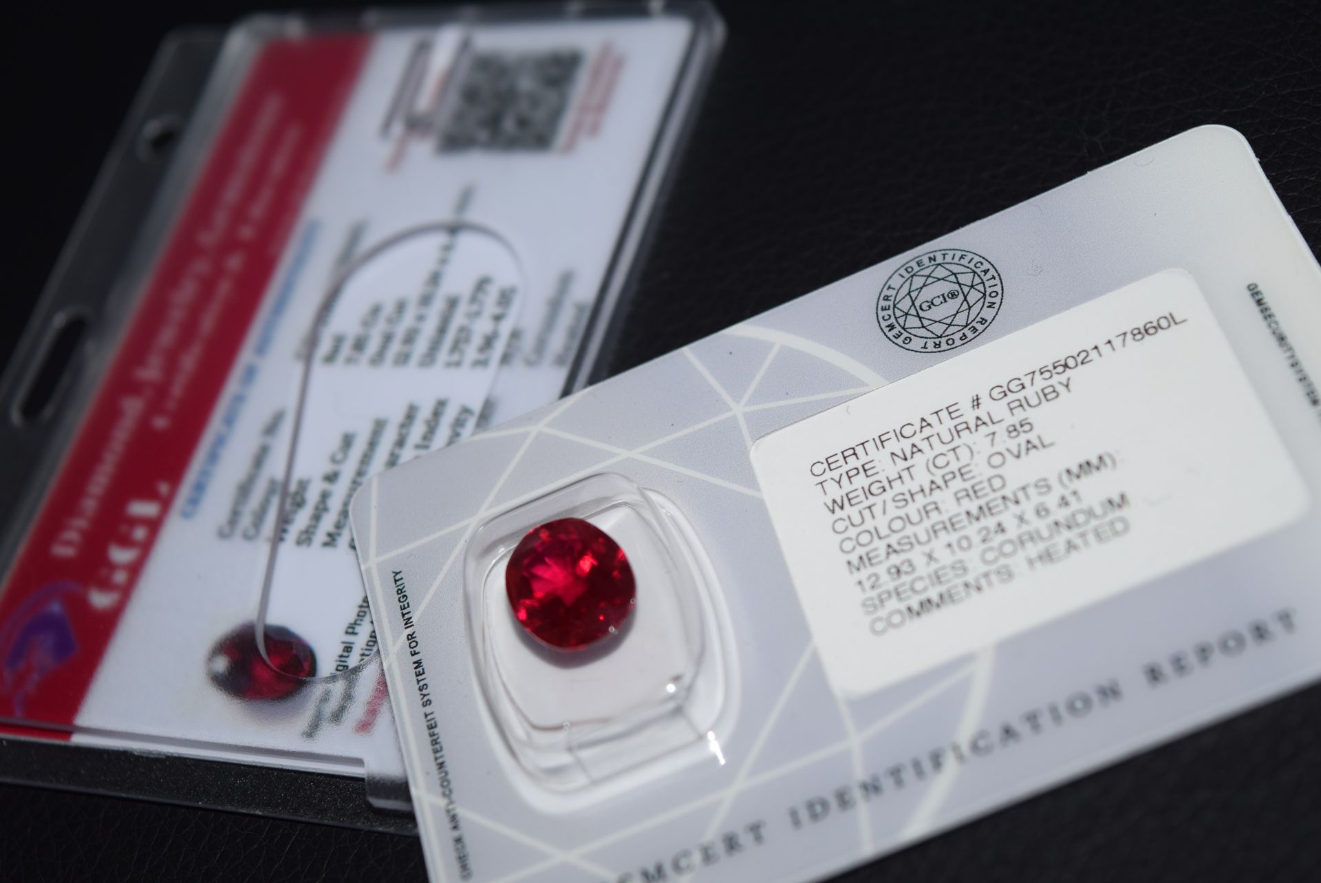 7.85 CT RUBY (GGL/ GCIR CERTIFICATION/ REPORT)