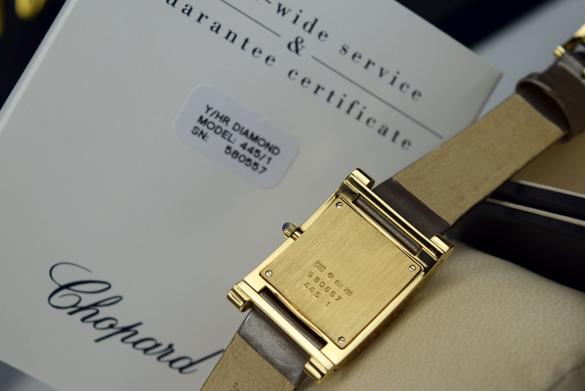 *Chopard - Diamond 'H' / Your Hour - 18k Gold - **Diamond Encrusted** - Image 4 of 9