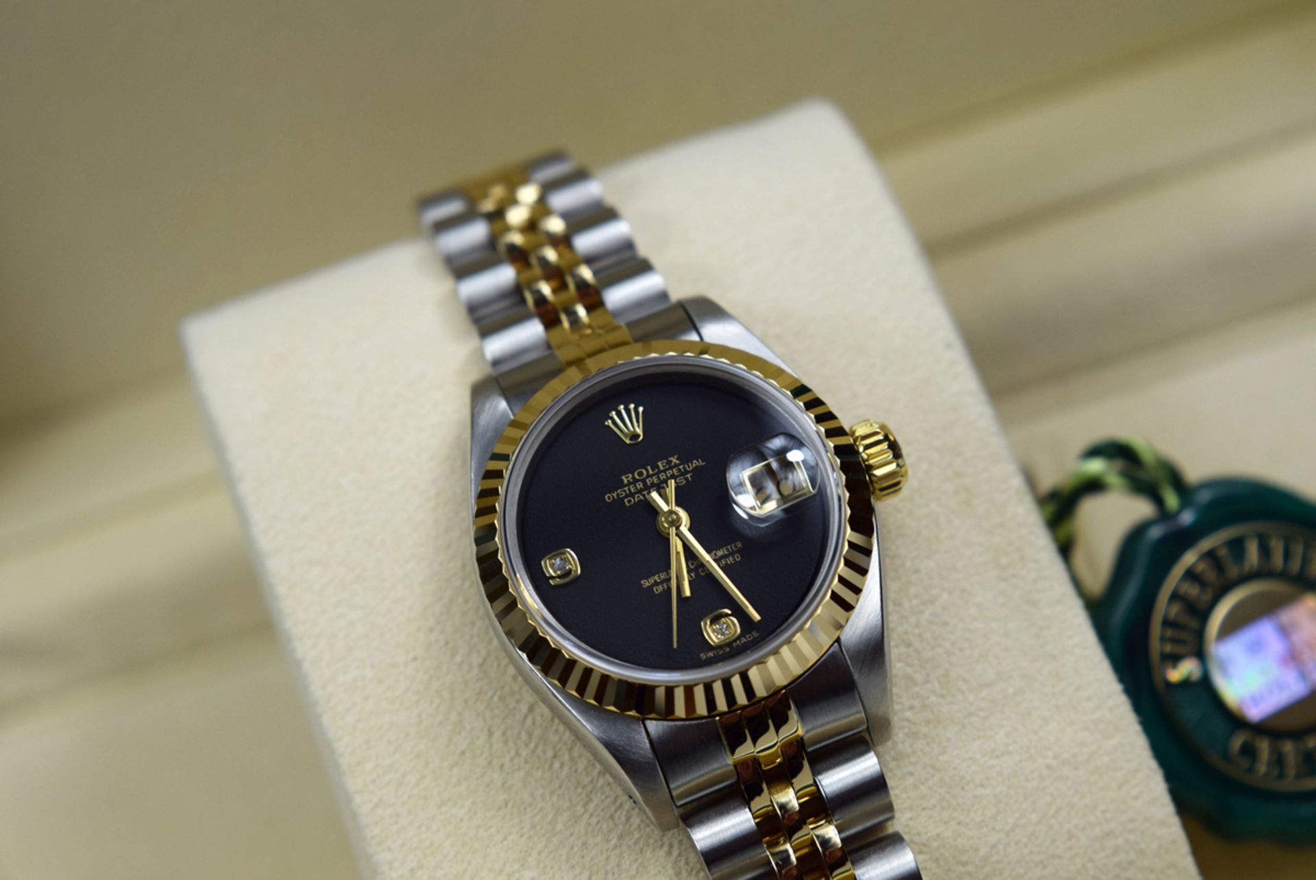 ROLEX Datejust (Ladies) in Steel and 18k Gold w/ *RARE Diamond Dial - Image 2 of 10