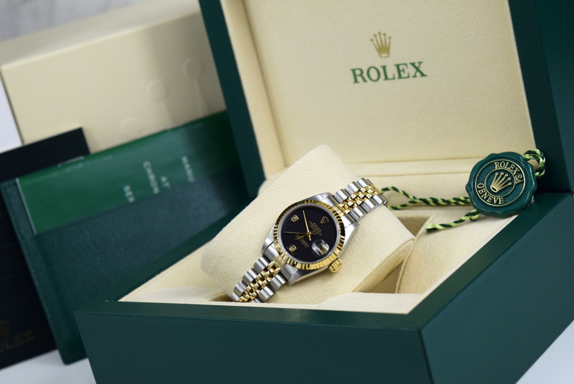 ROLEX Datejust (Ladies) in Steel and 18k Gold w/ *RARE Diamond Dial - Image 7 of 10