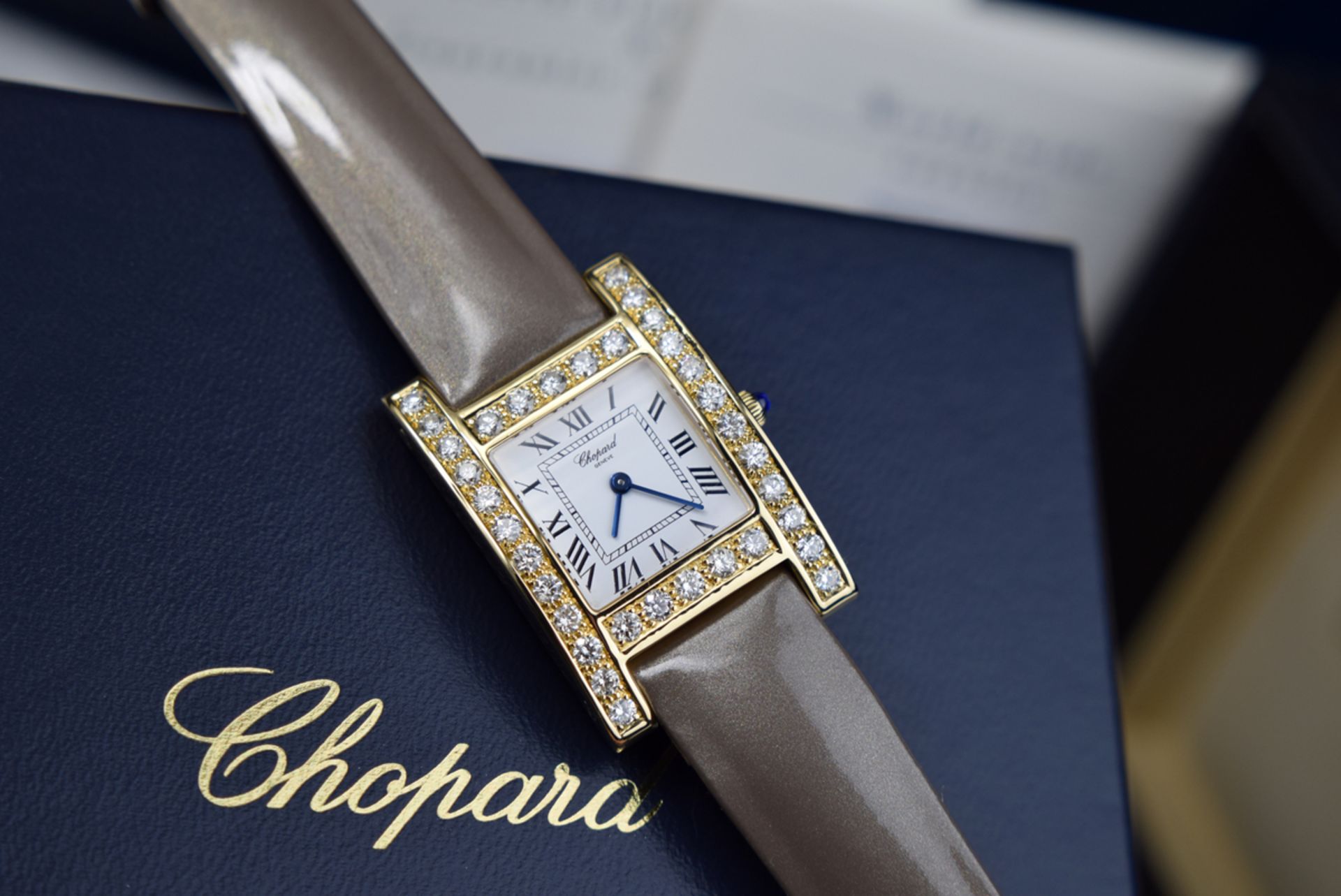 *Chopard - Diamond 'H' / Your Hour - 18k Gold - **Diamond Encrusted** - Image 3 of 9