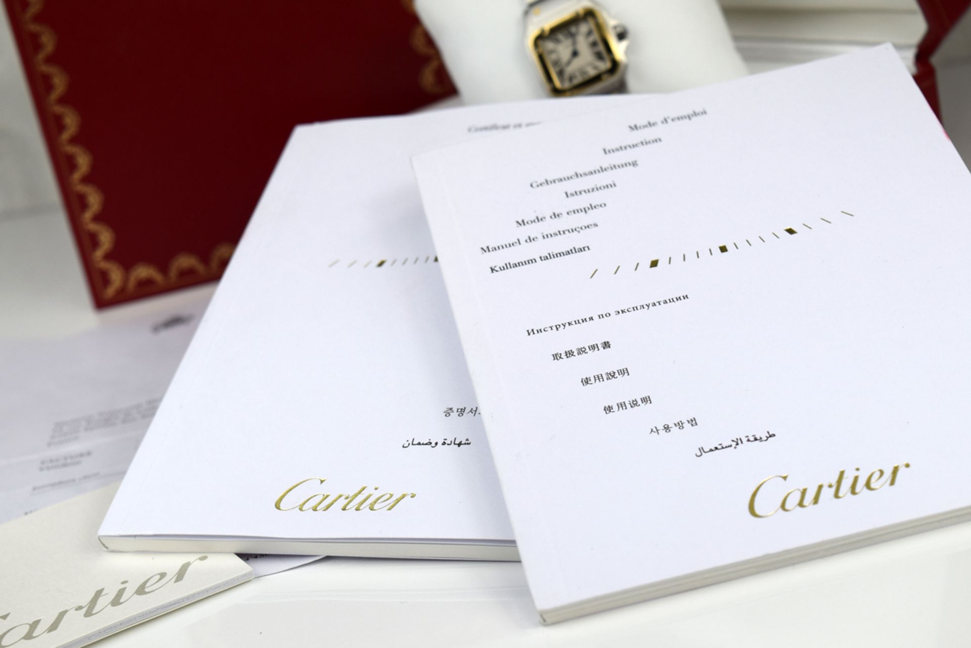 2010' - CARTIER SANTOS GALBEE - (W20012C4) - 18K GOLD AND STEEL - Image 8 of 9