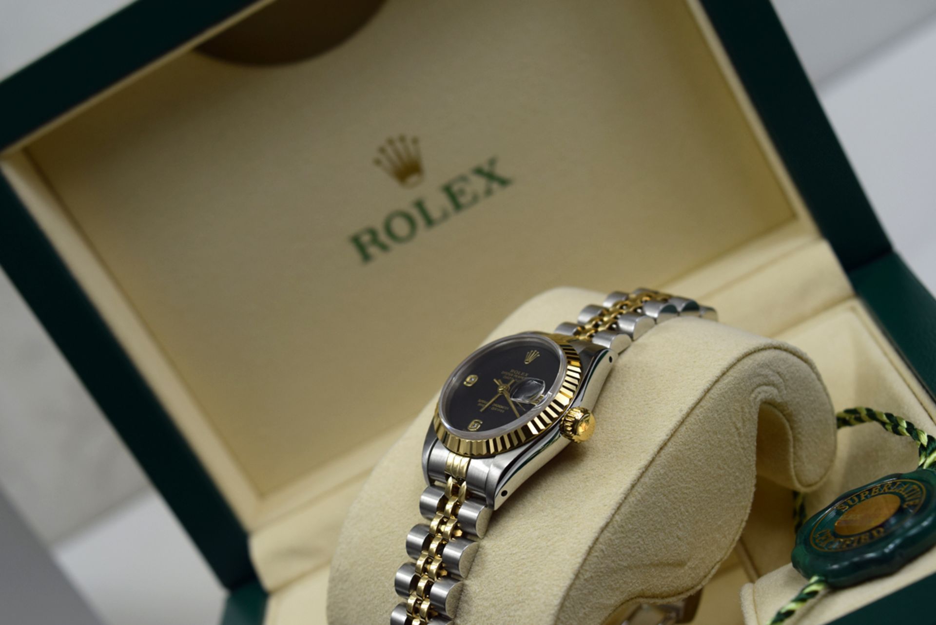 ROLEX Datejust (Ladies) in Steel and 18k Gold w/ *RARE Diamond Dial - Image 6 of 10
