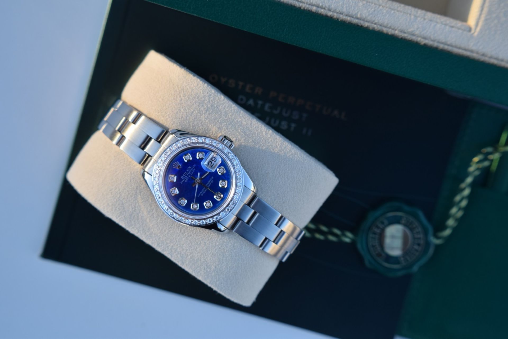 *Diamond* Rolex 'Lady' DateJust 26 - Blue Pearl - Image 5 of 12