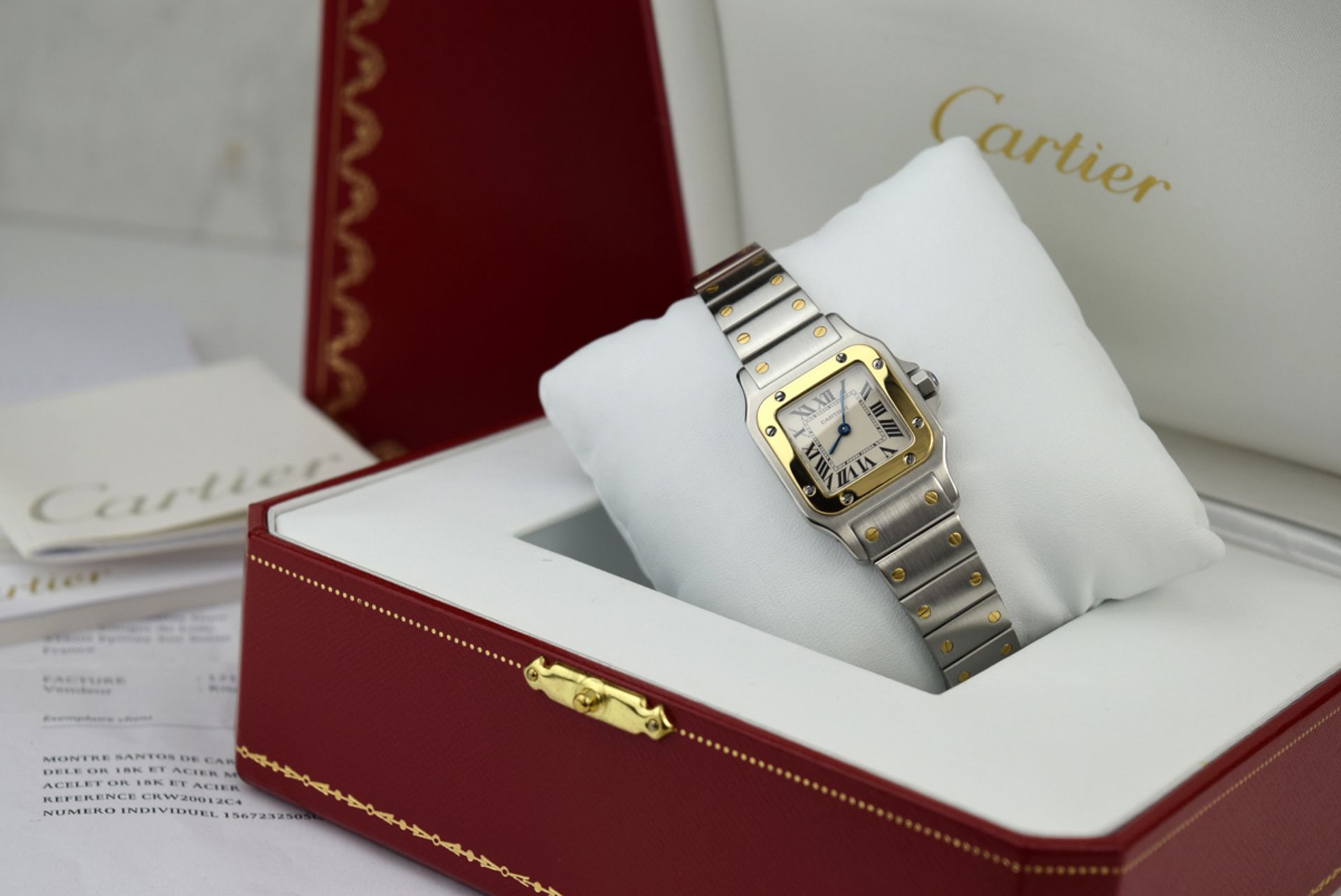 2010' - CARTIER SANTOS GALBEE - (W20012C4) - 18K GOLD AND STEEL - Image 2 of 9