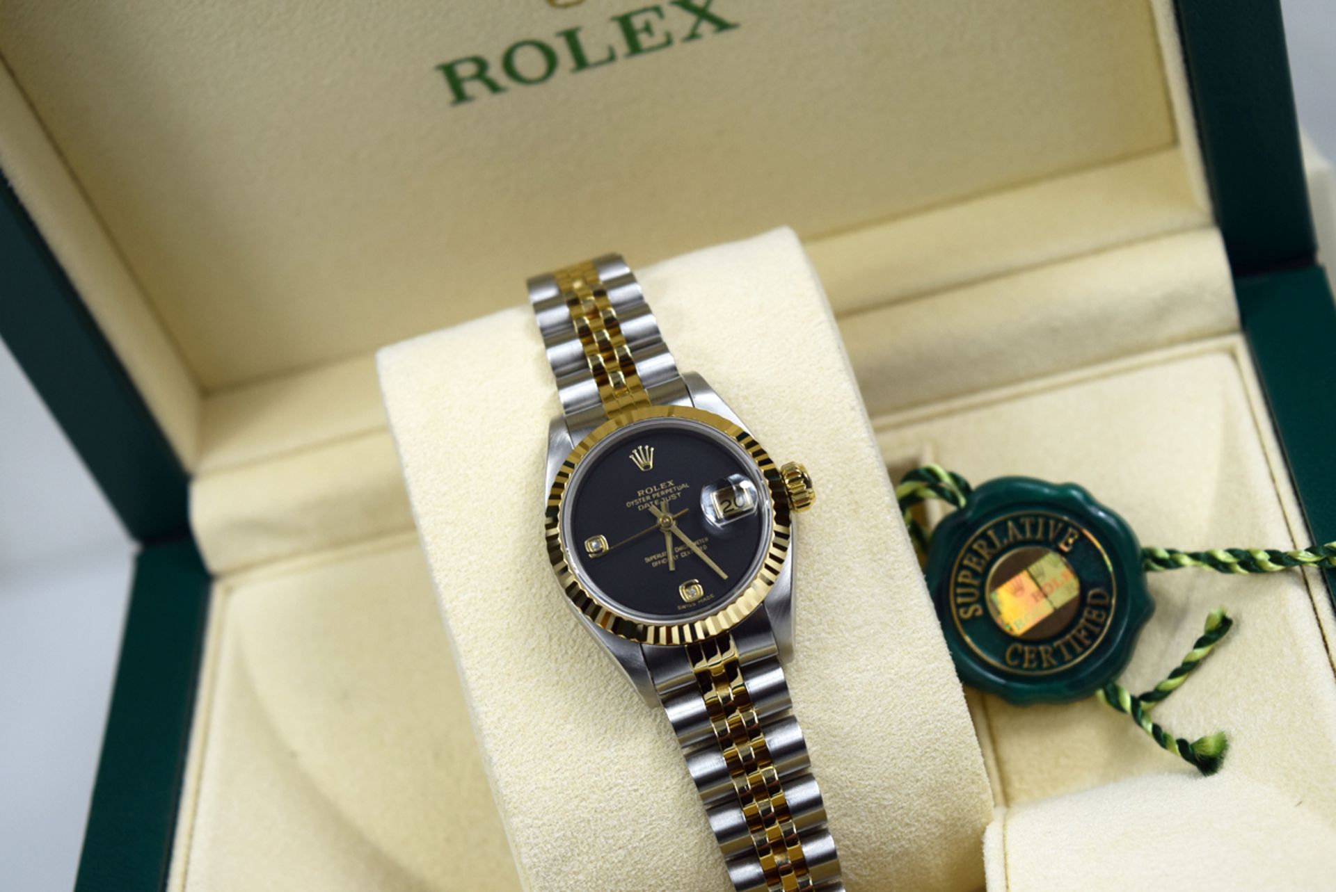 ROLEX 'LADY DATEJUST' 26mm - STEEL & 18K GOLD with ✦ RARE DIAMOND DIAL