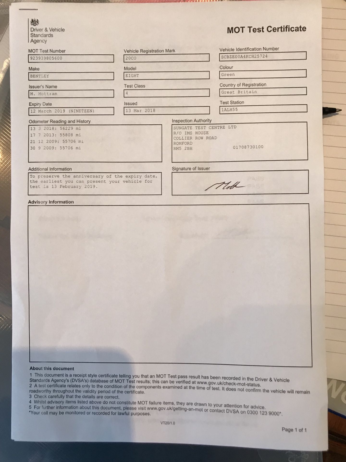 1989 BENTLEY 56k MILES - PRIVATE PLATE "20 CO" 2 PREVIOUS OWNERS FROM NEW - NEW MOT TO MARCH 2019 - Image 13 of 30