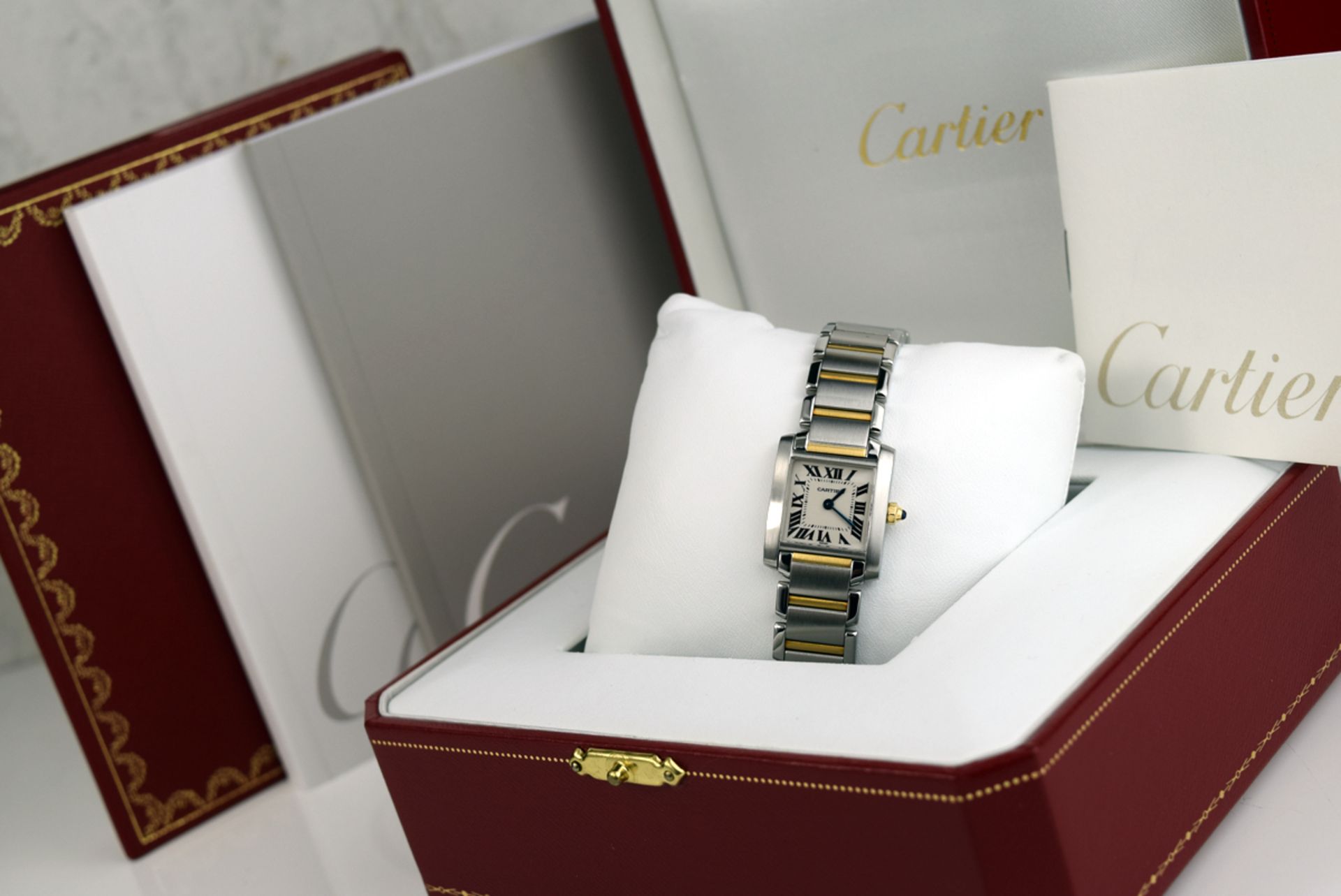 CARTIER TANK FRANCAISE - 18K GOLD & STEEL - W51007Q4 / 2300 - Image 3 of 12