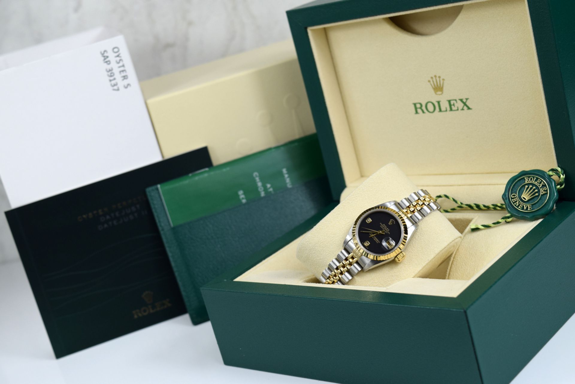 ROLEX 'LADY DATEJUST' 26mm - STEEL & 18K GOLD with ✦ RARE DIAMOND DIAL - Image 6 of 10