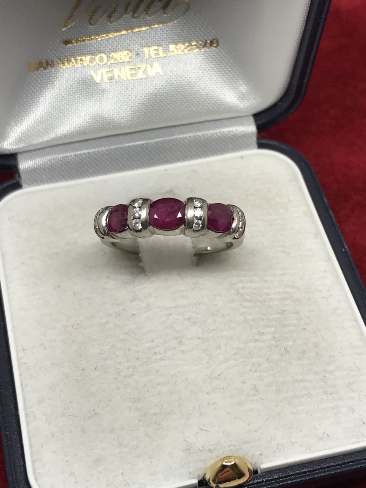 14ct GOLD PINK SAPPHIRE & DIAMOND RING