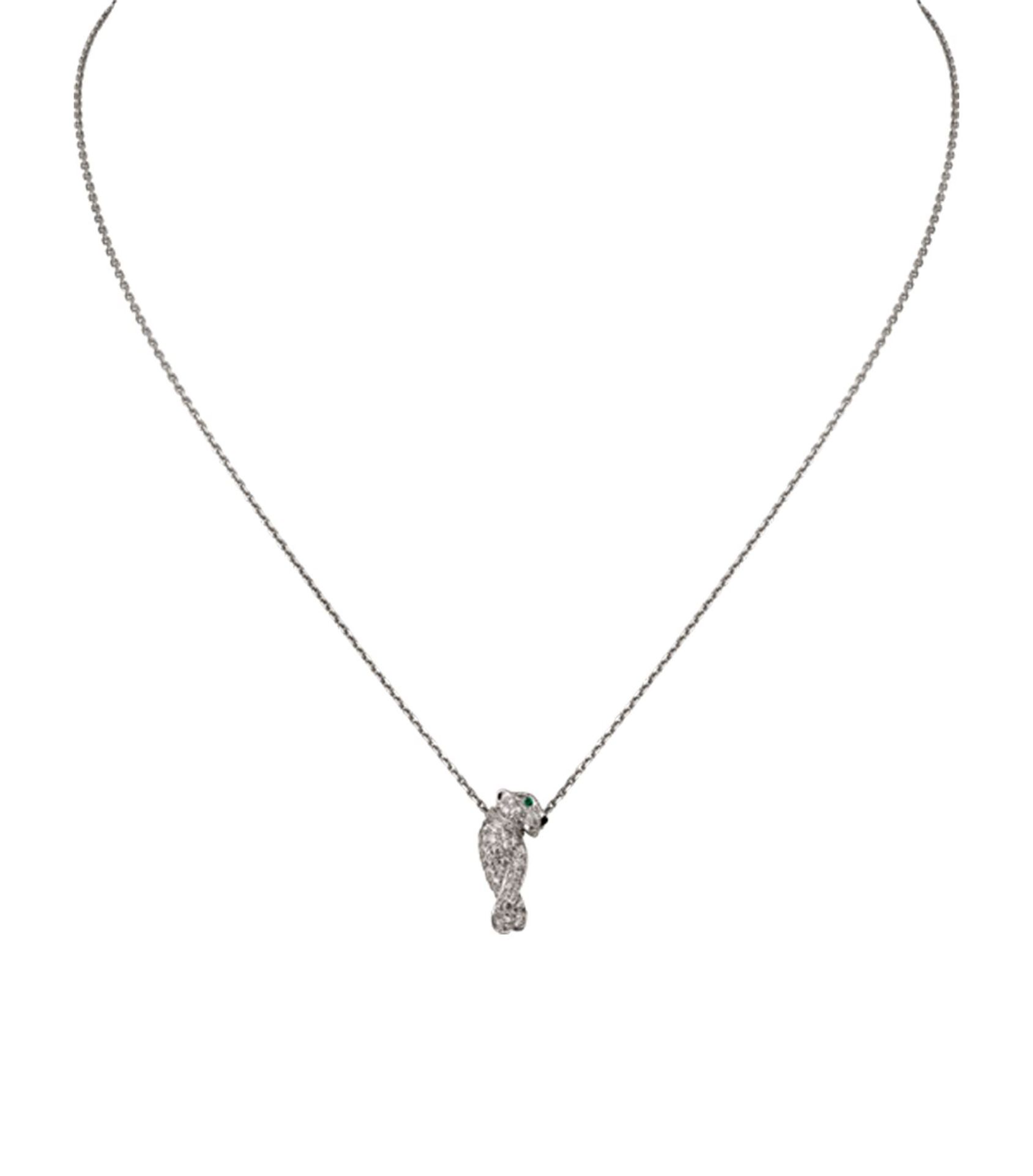 Panthère de Cartier Necklace in White Gold Current price £8250 *Harrods Receipt* - Image 4 of 4