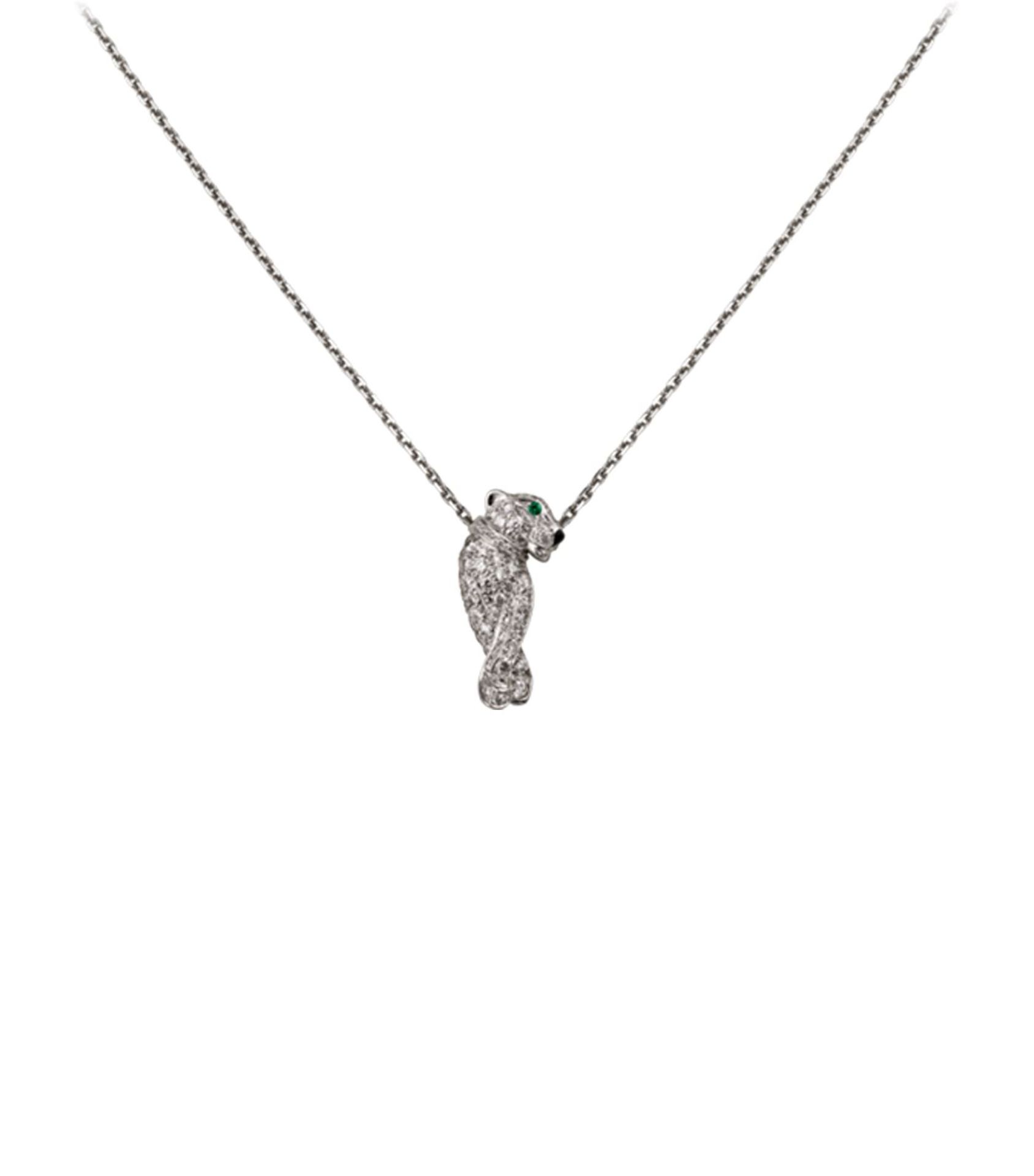 Panthère de Cartier Necklace in White Gold Current price £8250 *Harrods Receipt* - Image 3 of 4