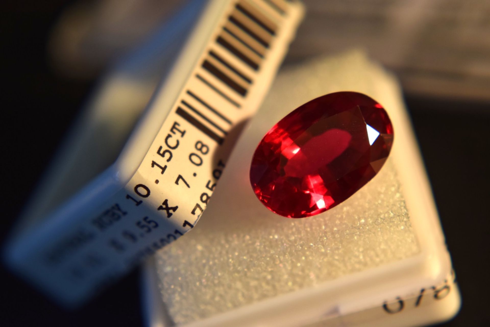 LARGE 10.15CT Natural Ruby with Certificate Card & Laboratory Box