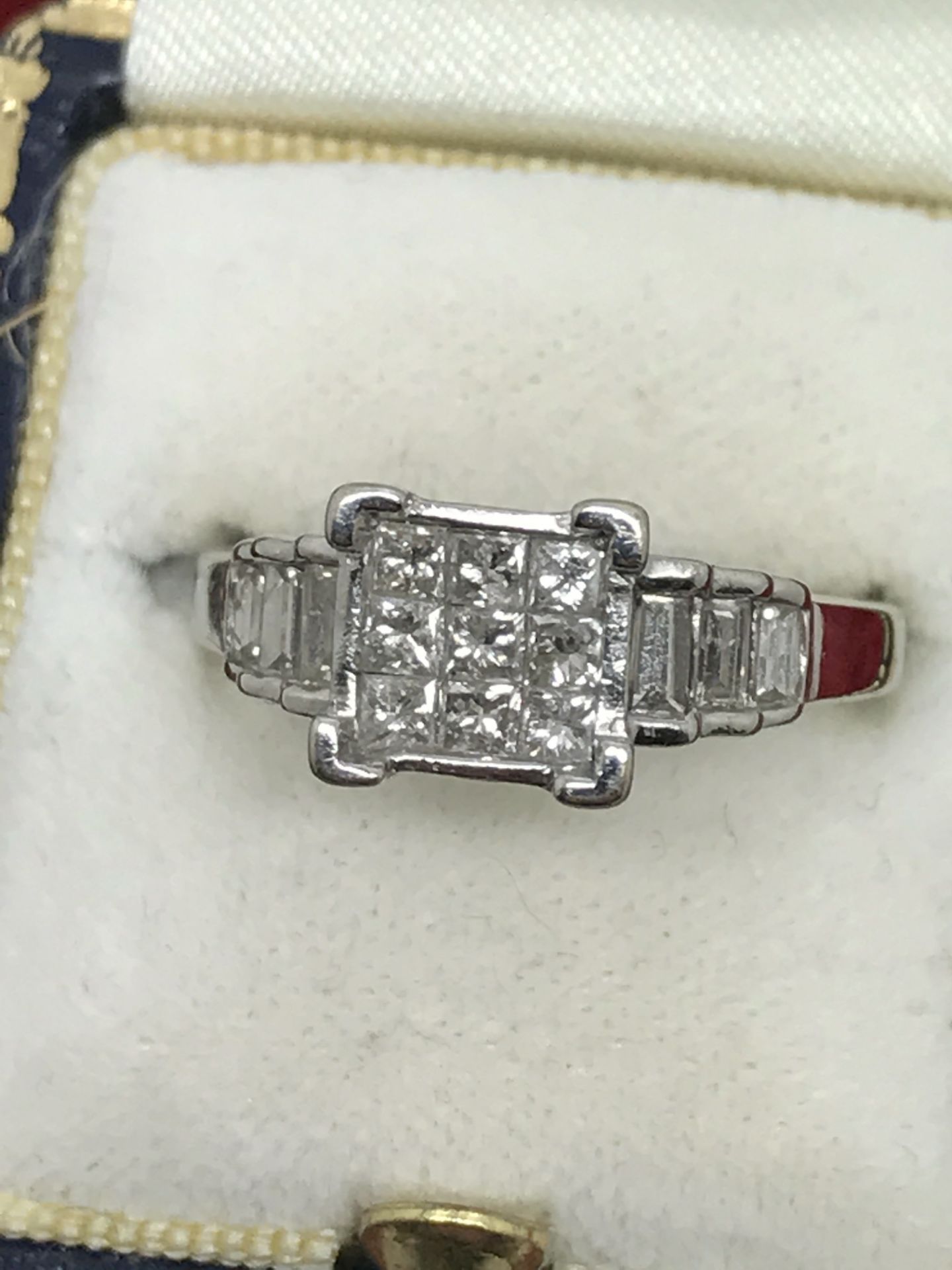 14ct WHITE GOLD DIAMOND RING APPROX 1.00ct