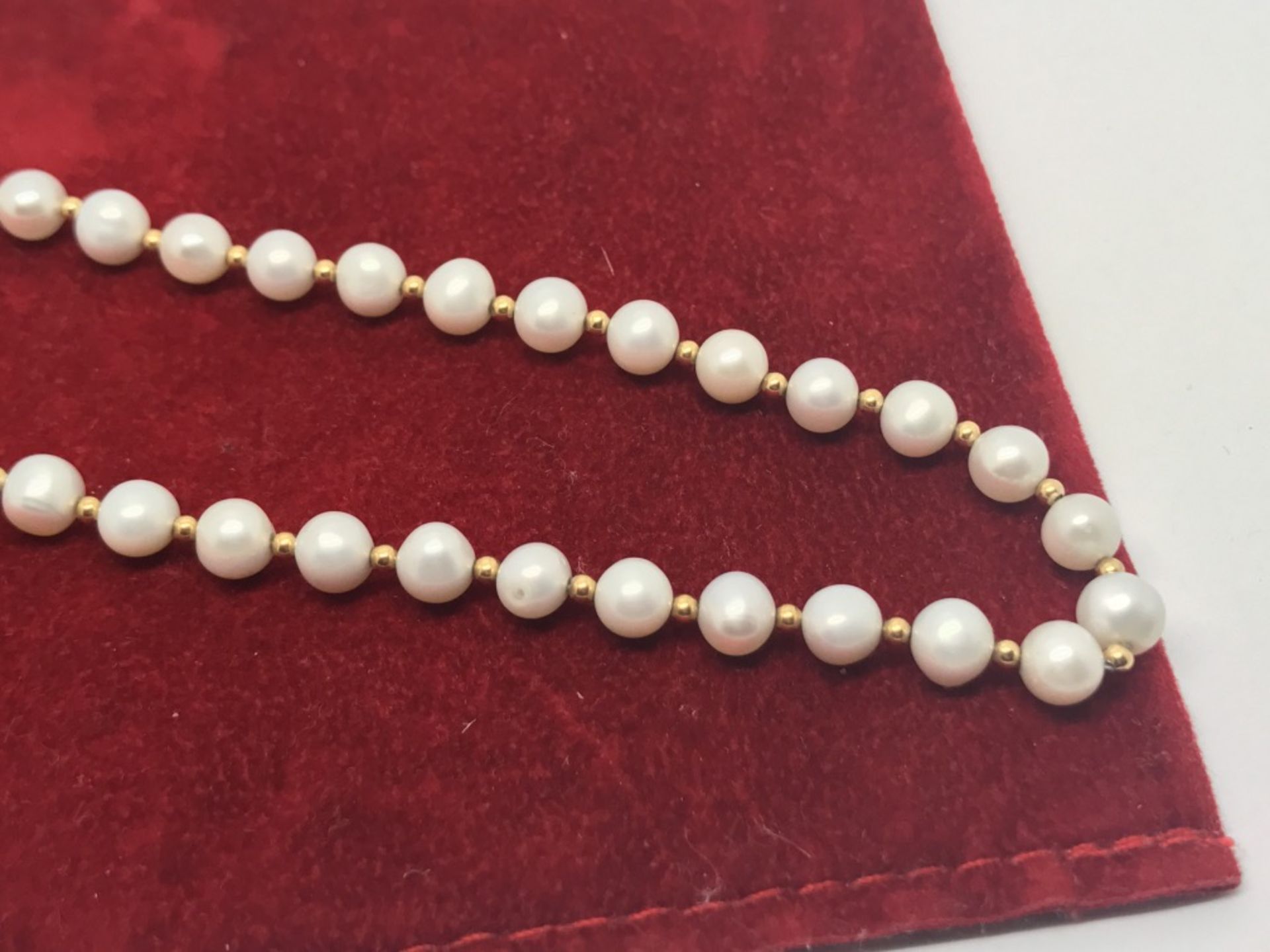 PEARL & GOLD NECKLACE - Image 3 of 3