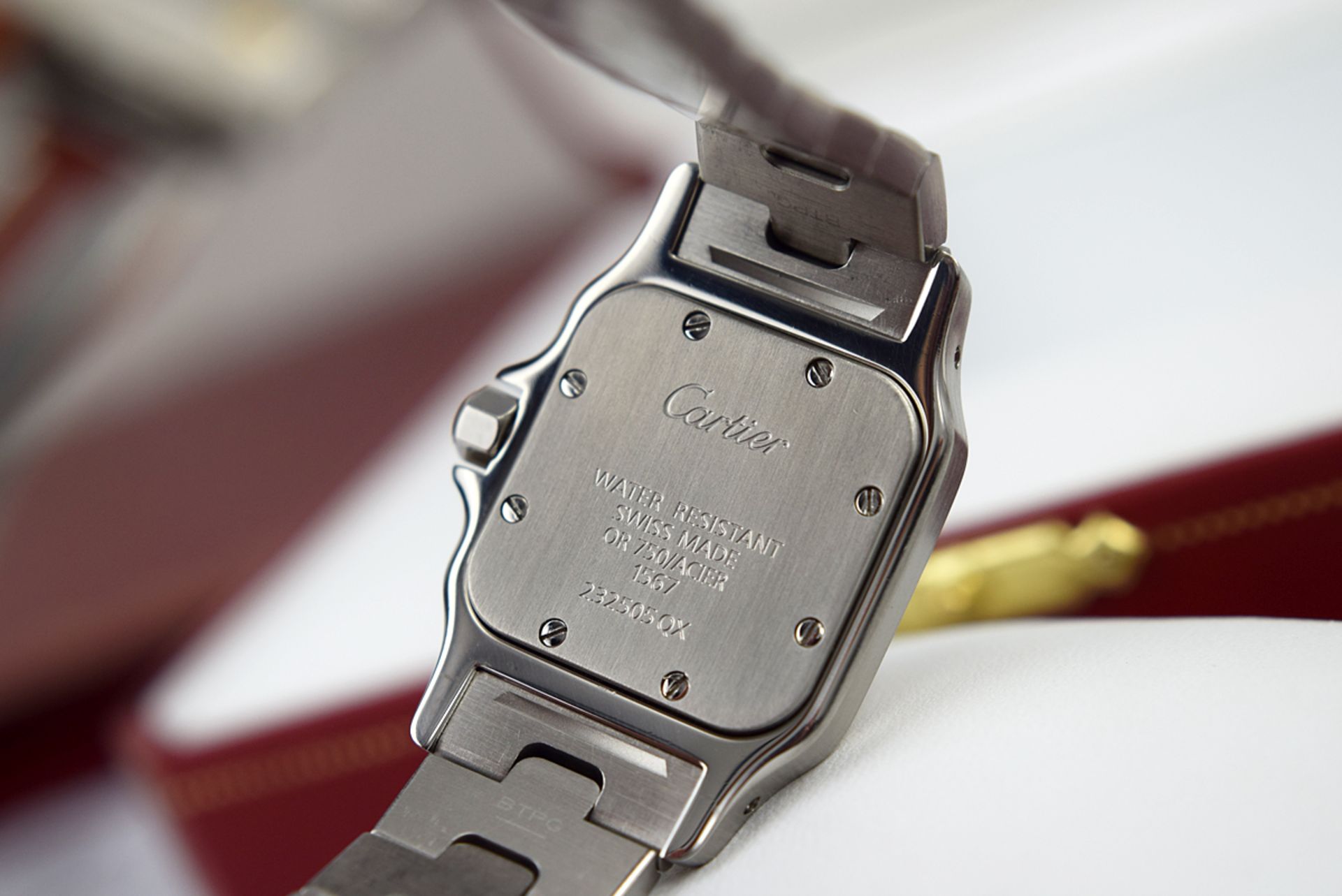 CARTIER SANTOS GALBEE - 18K GOLD AND STEEL - (W20012C4) - Image 8 of 9
