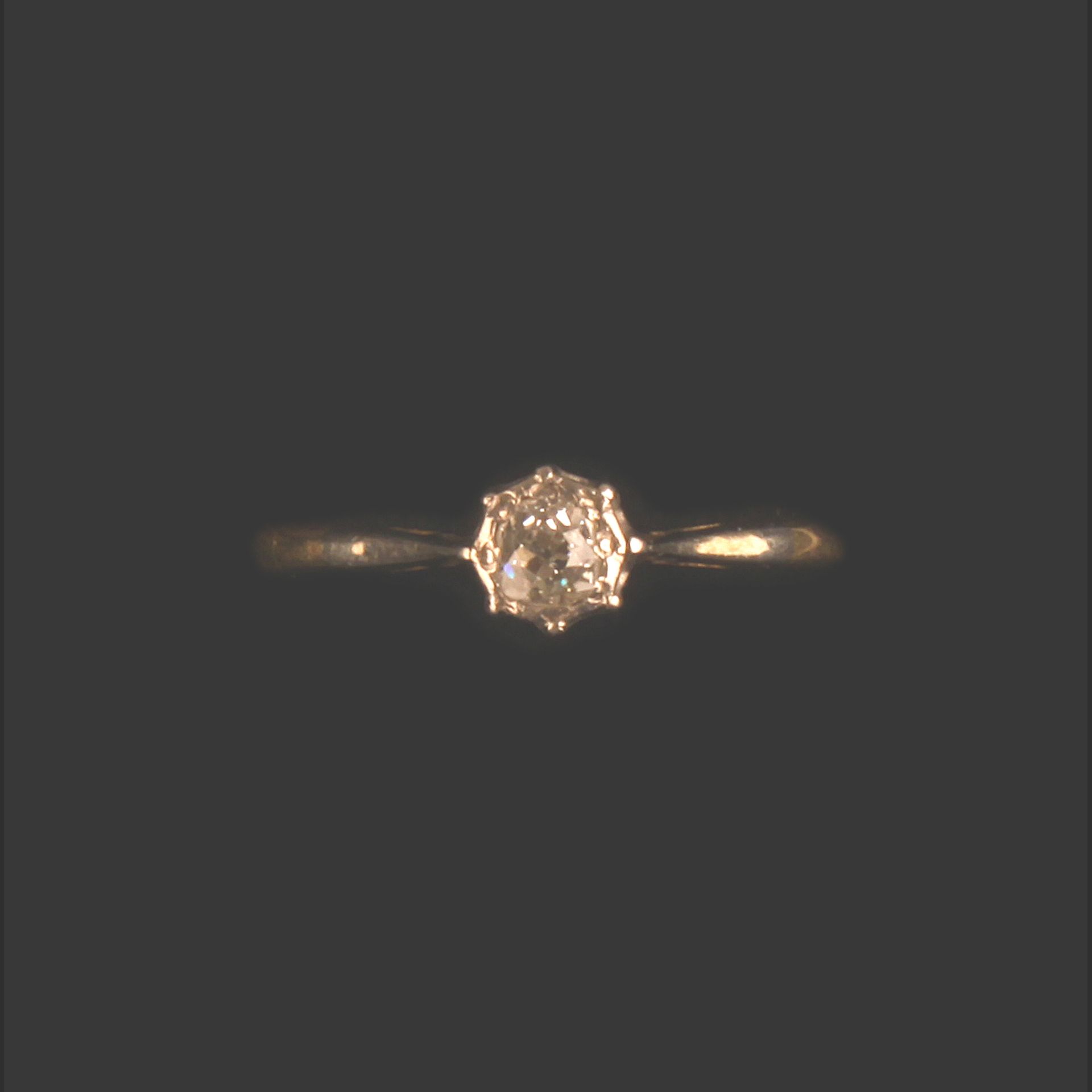 18ct GOLD 0.20ct DIAMOND SOLITAIRE RING - Image 4 of 4
